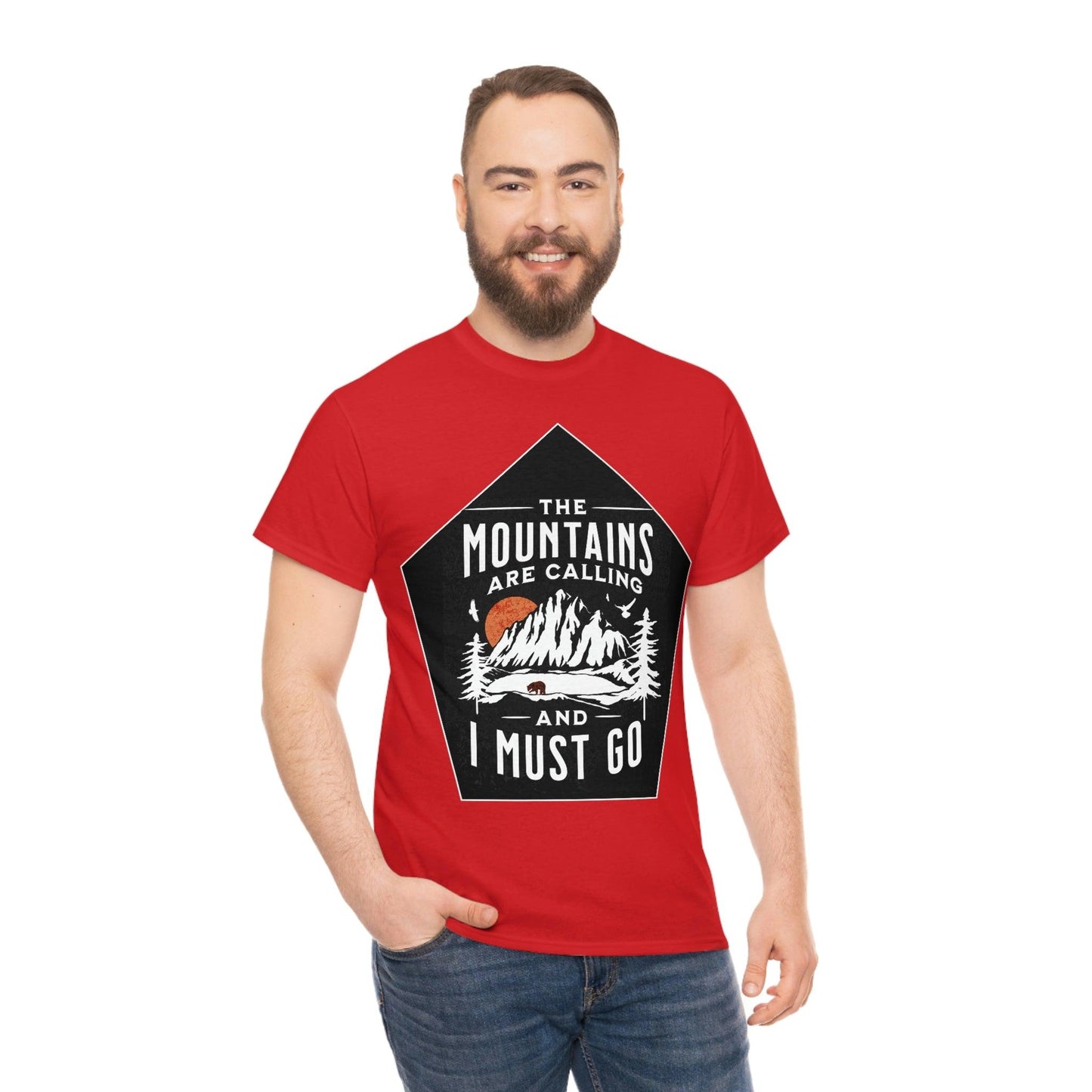 The Mountains are Calling and I Must Go Tee - Giftsmojo