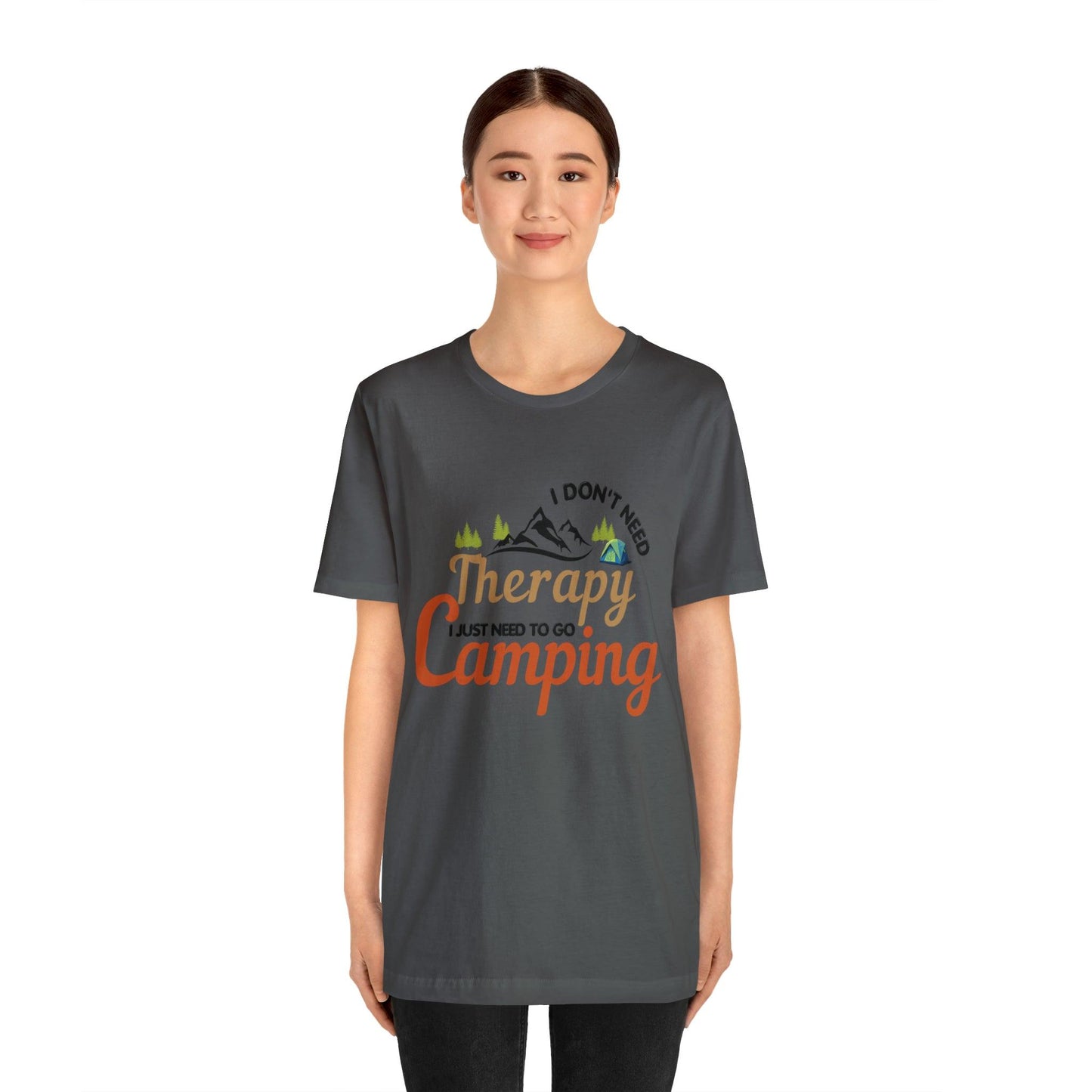 I don't need therapy I just need to go camping, camping shirt, dad shirt, dad gift, gift for outdoor lover, fishing gift nature lover shirt