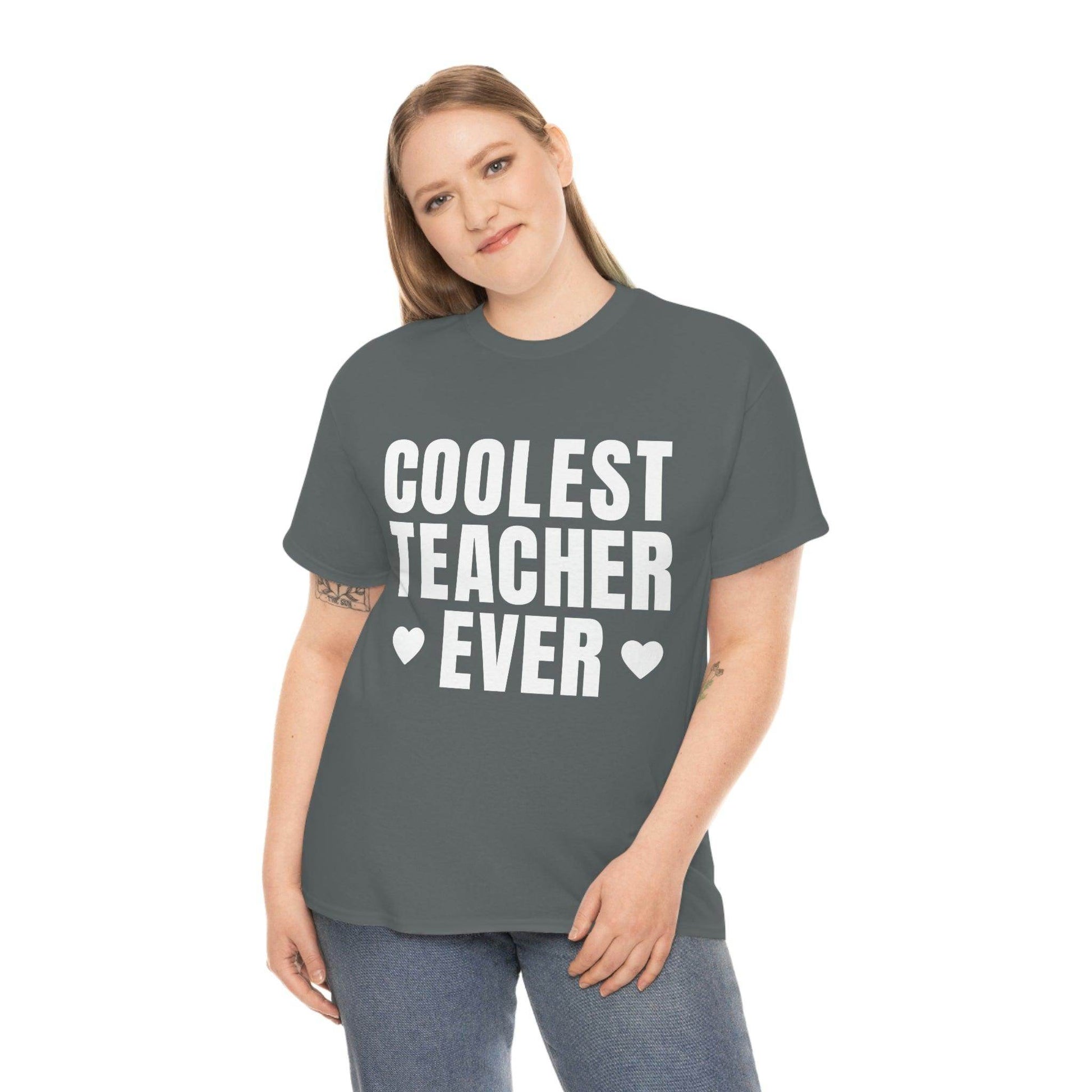 Coolest Teacher Ever Tee - Giftsmojo