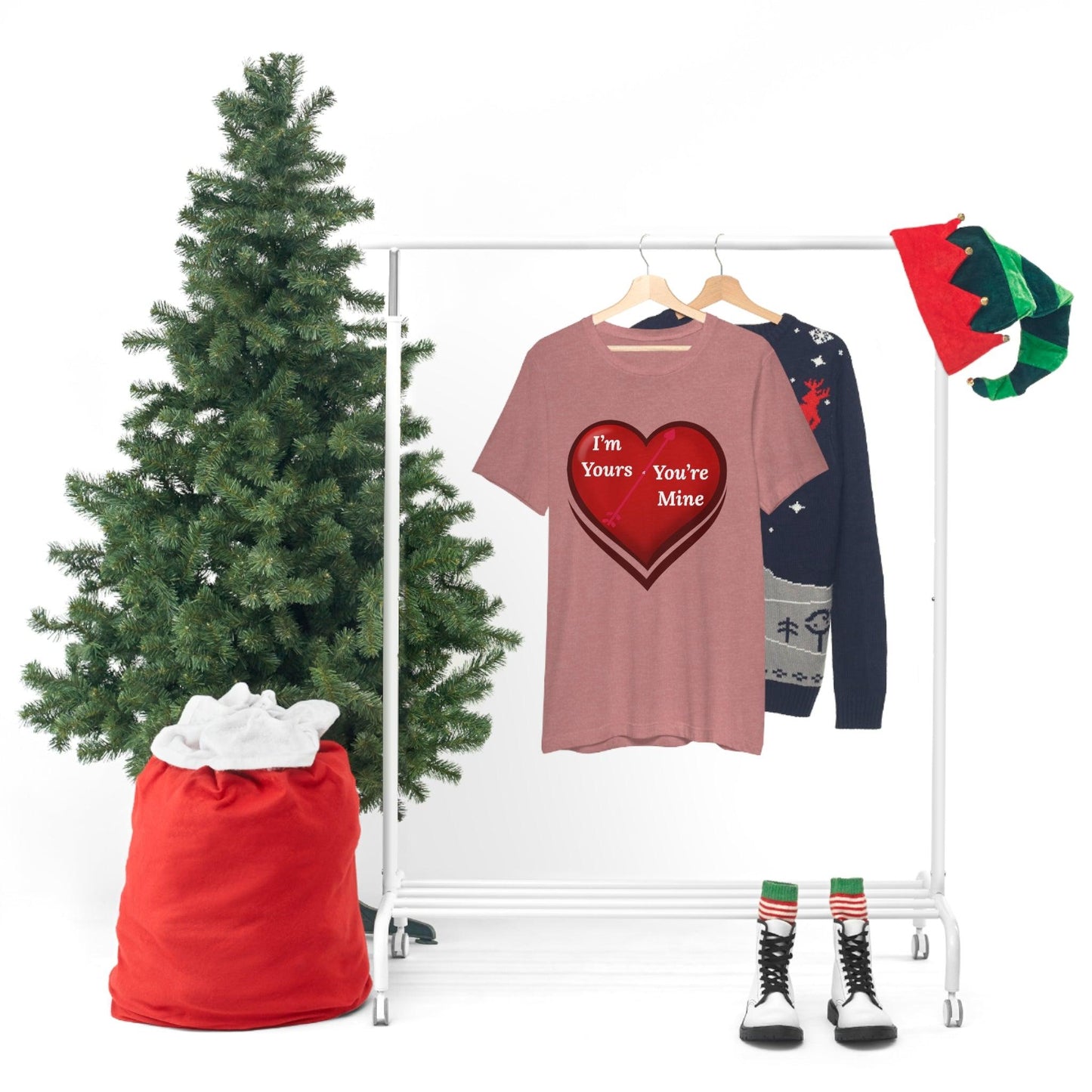 I'm Yours and You're Mine Heart Tee - Giftsmojo