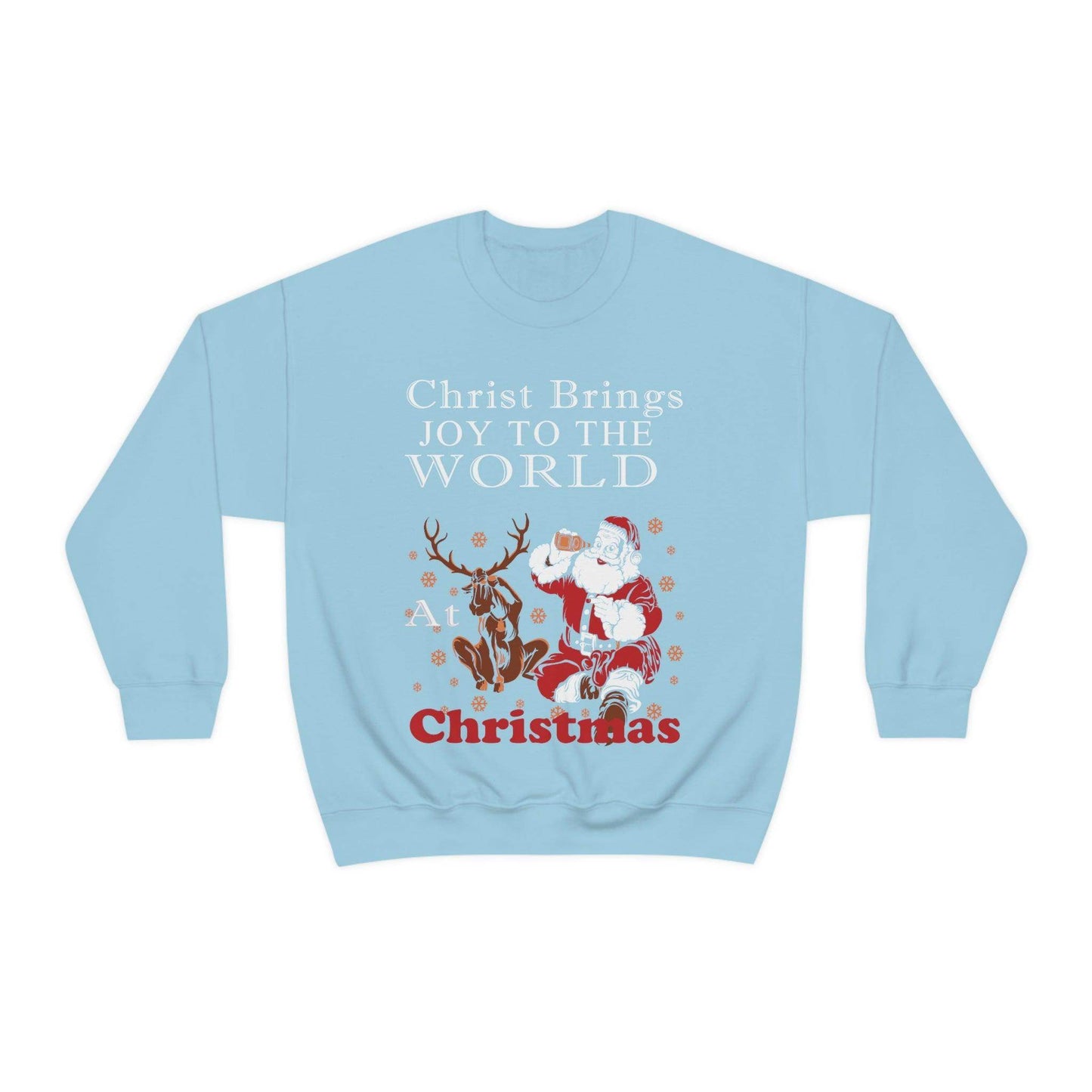 Christ brings joy to the World at Christmas Sweatshirt - Giftsmojo
