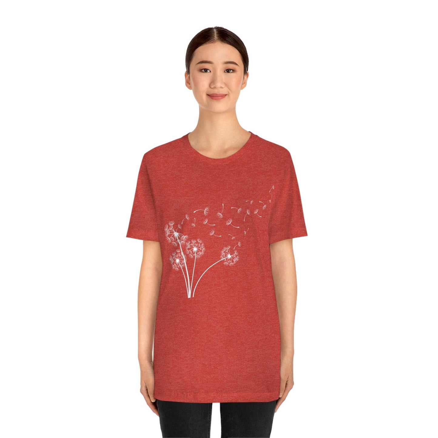 Dandelion Shirt, Boho Windflower Shirt, Dandelion Shirt for Her, Windflower Tee, Meditation Gift, Yoga Shirt, Inspirational Shirt, Bday Tees - Giftsmojo