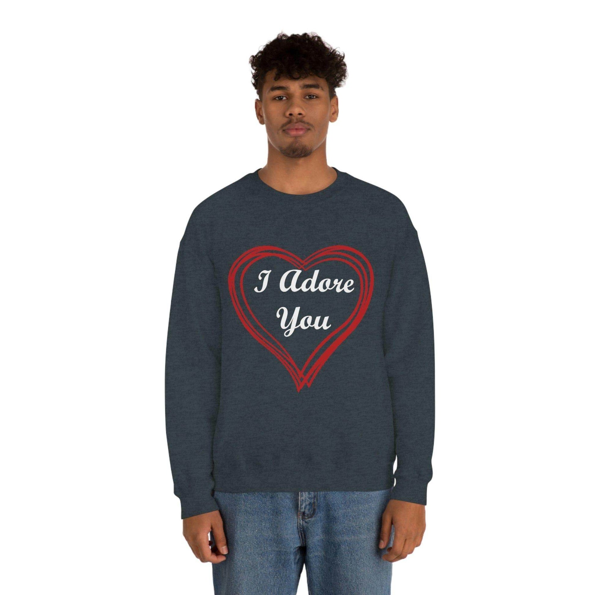 I Adore You Crewneck Sweatshirt - Giftsmojo