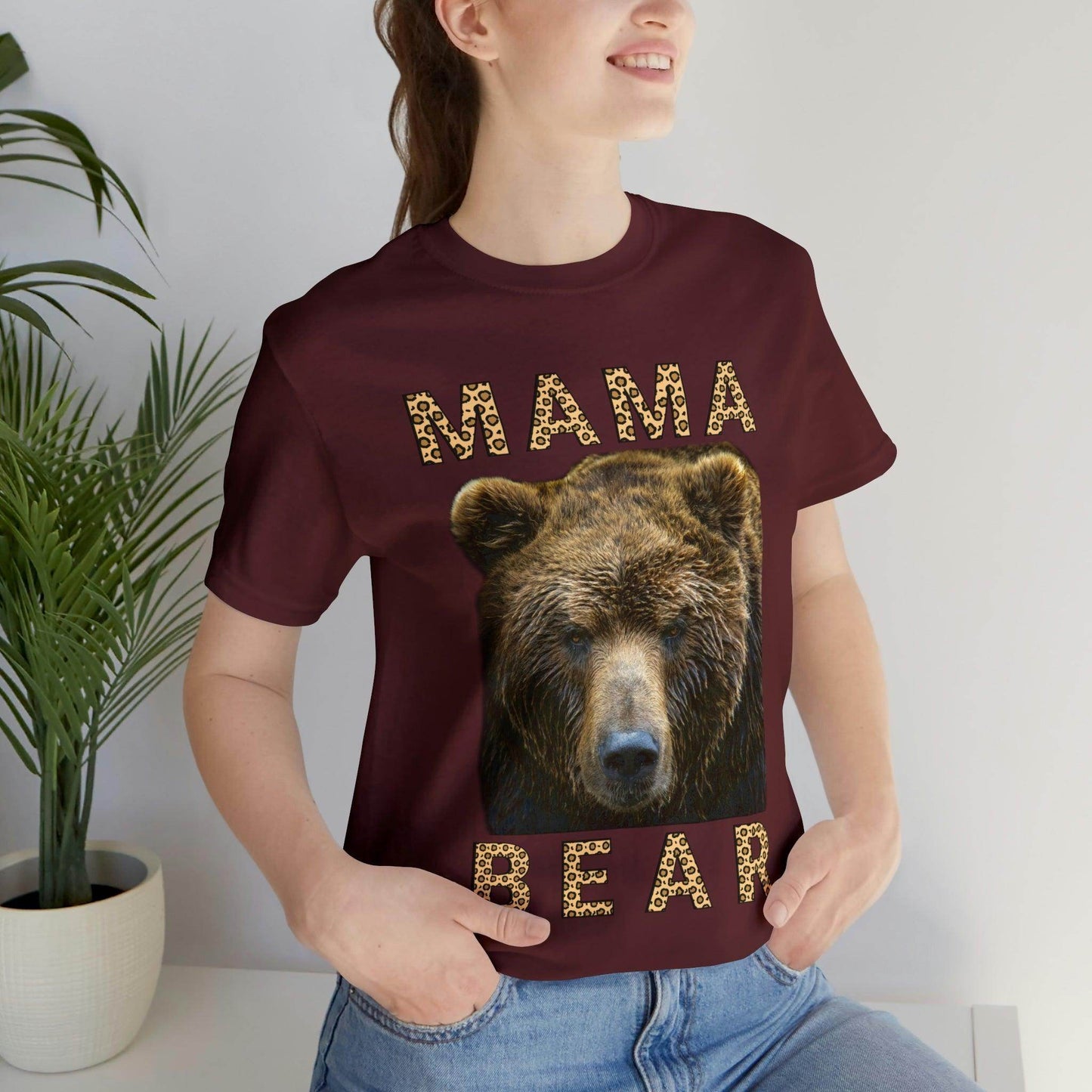 Mothers day shirt | Leopard Print Mama Bear Shirt | Mama Bear Tshirt, Funny mom shirt | best mom shirt | Momma Bear, Mama Bear Gift, Animal Nature Lover Shirt - Giftsmojo