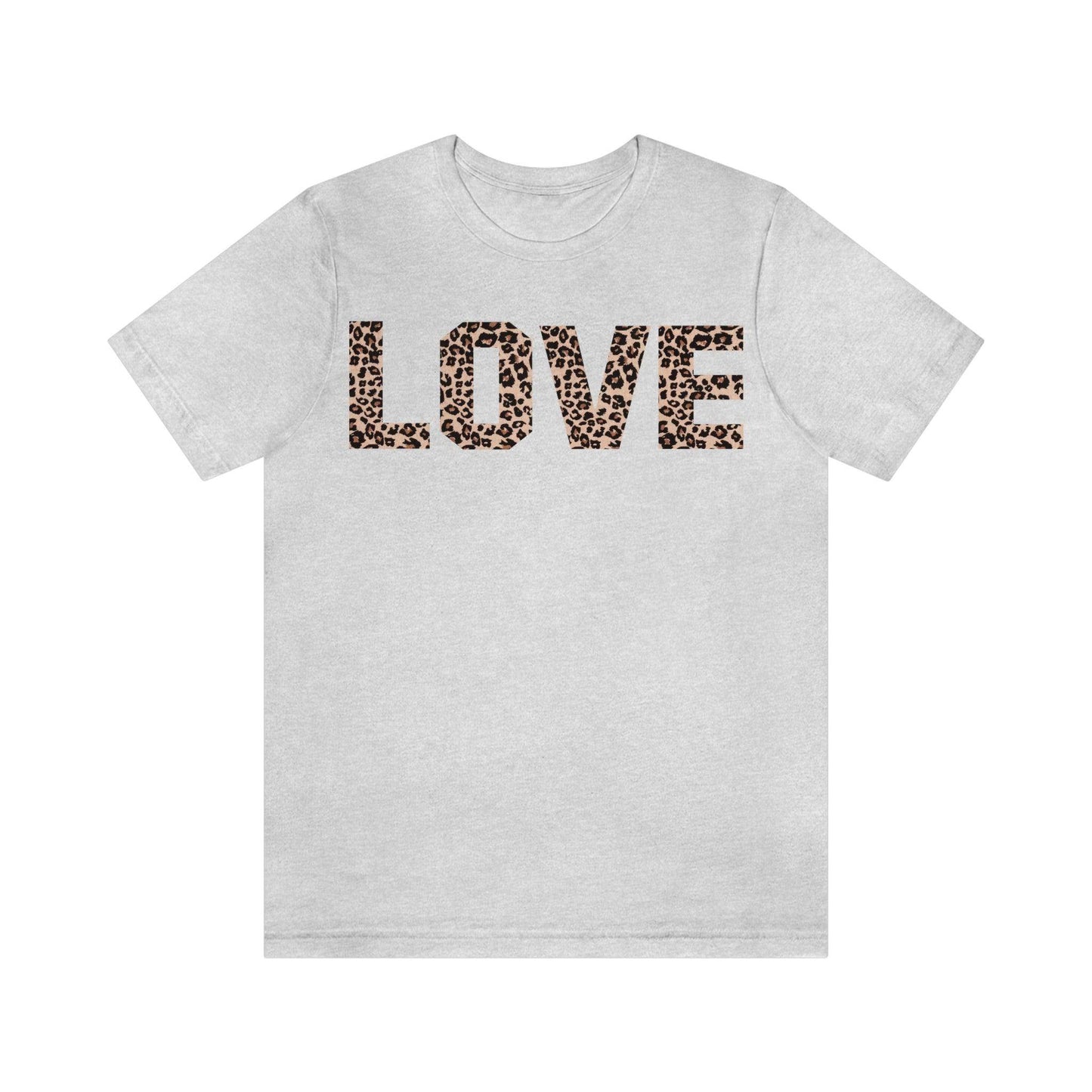Leopard print love Tee - Giftsmojo