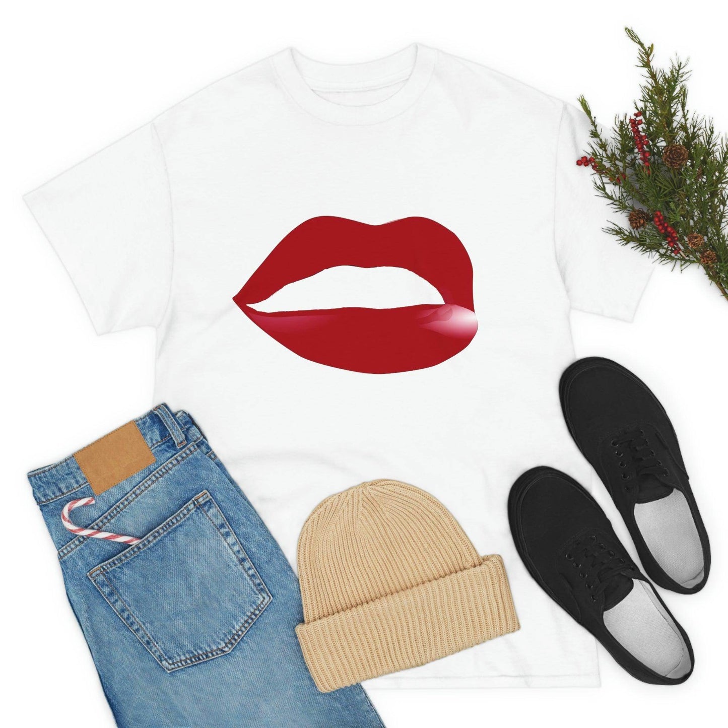 Kiss Lips Tee - Giftsmojo