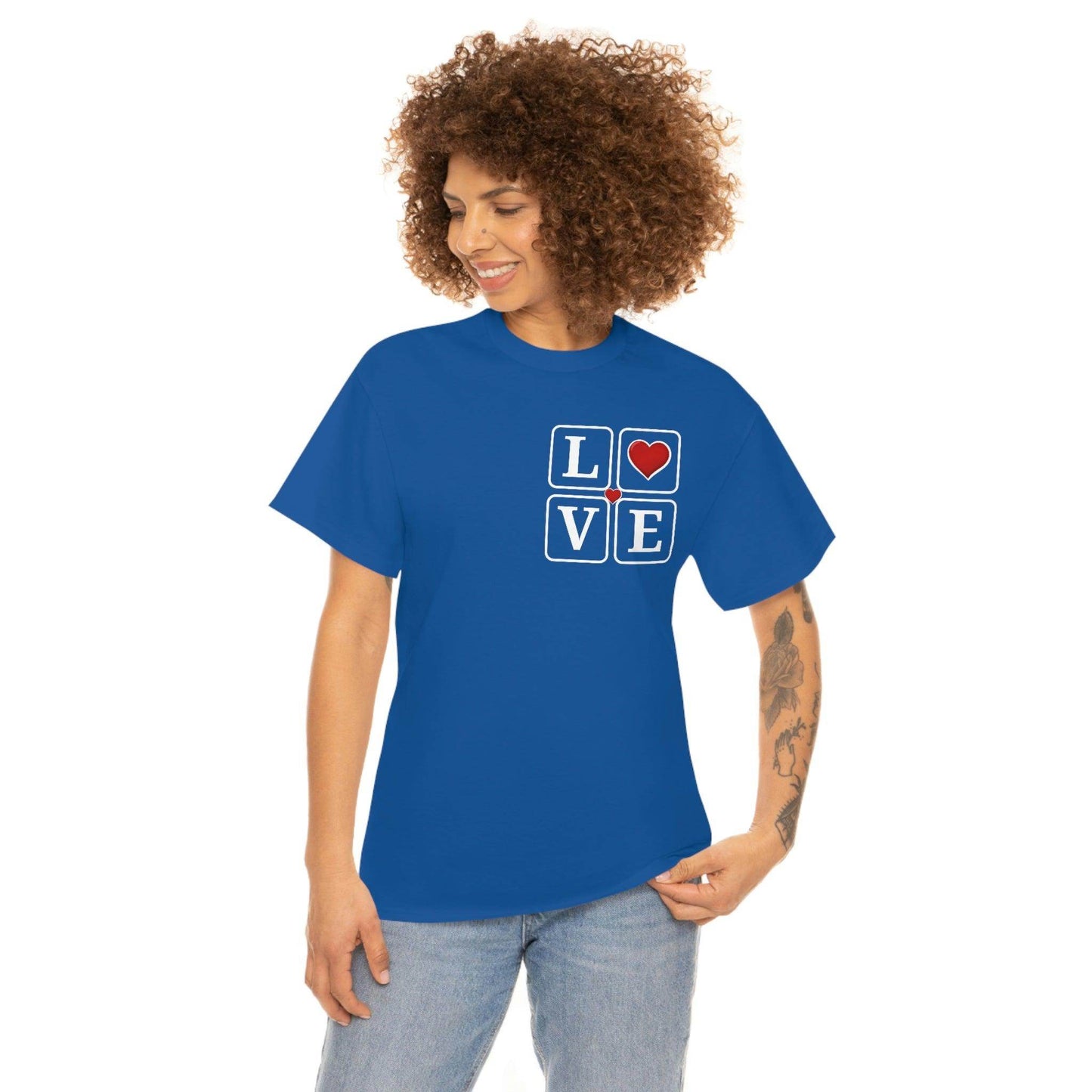 Love square Hearts T-shirt - Giftsmojo
