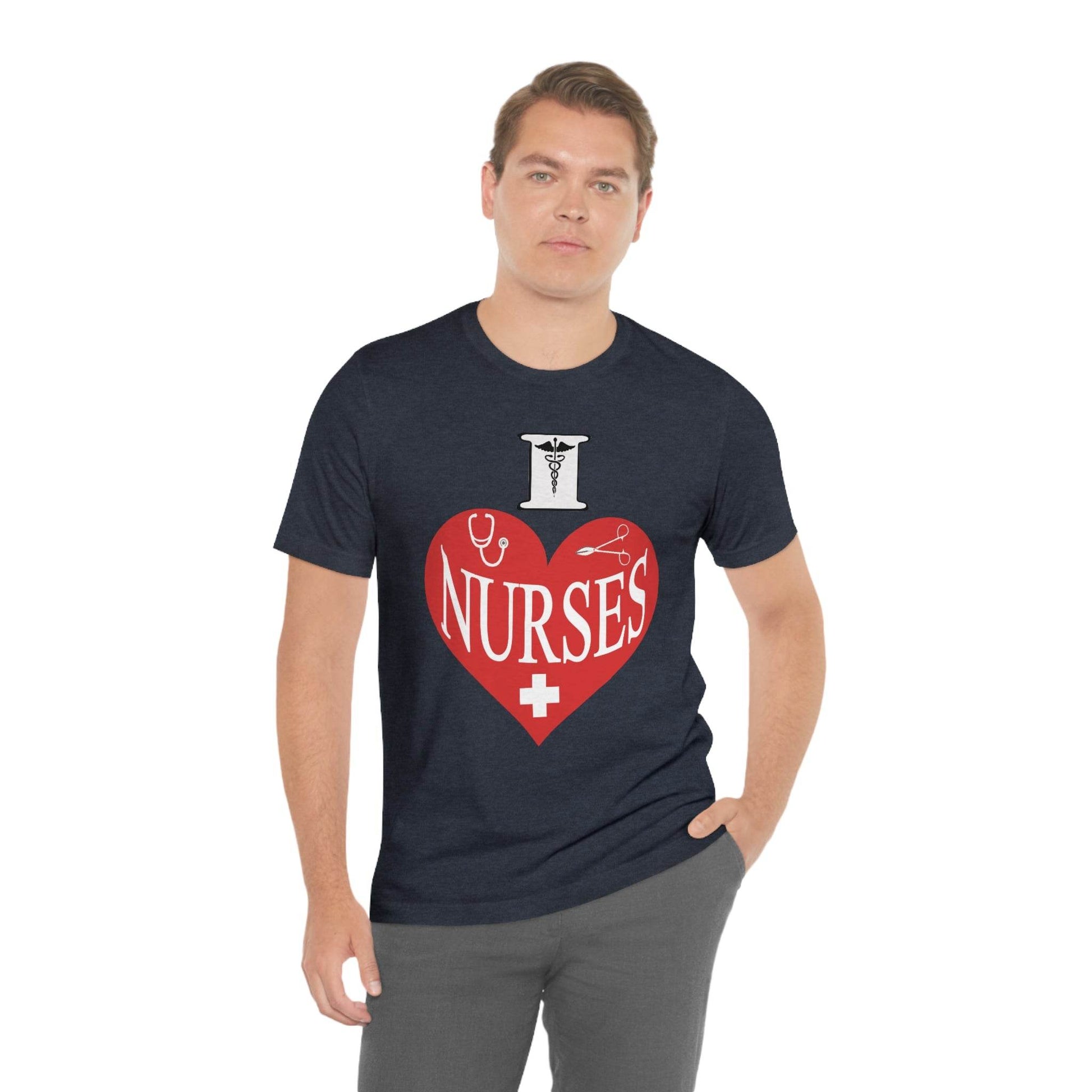 I love Nurses Tee - Giftsmojo