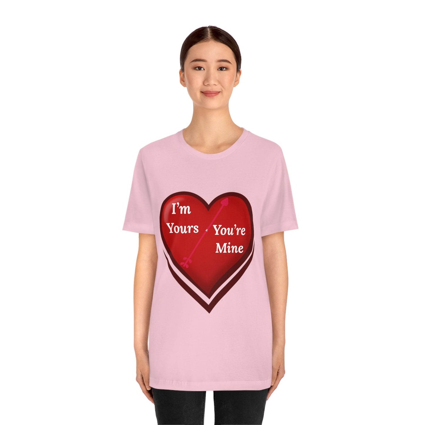 I'm Yours and You're Mine Heart Tee - Giftsmojo