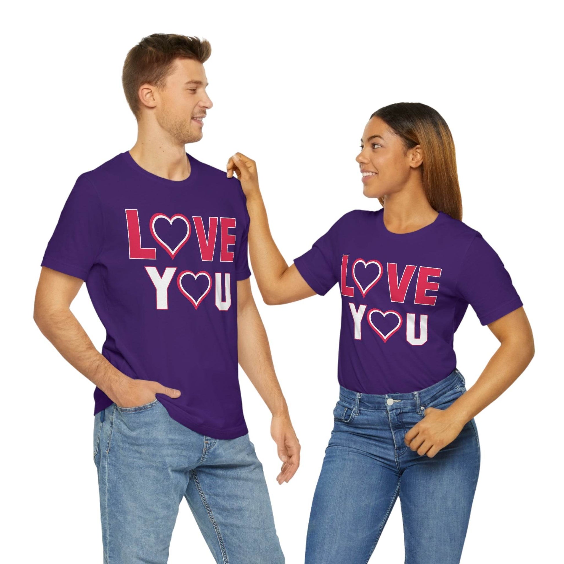 love you heart Tee - Giftsmojo