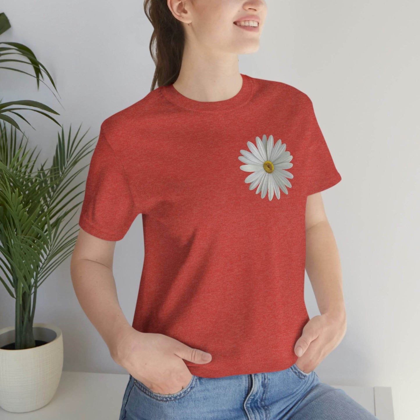 Daisy Shirt Floral Shirt Gift, Boho Shirt, Birth Month Flower, Gift For Mom, Daisy Women Shirt Flower Tee Summer Shirt, - Giftsmojo