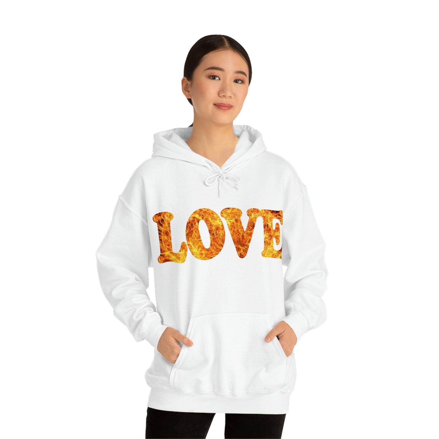 Love Fire Hooded Sweatshirt - Giftsmojo