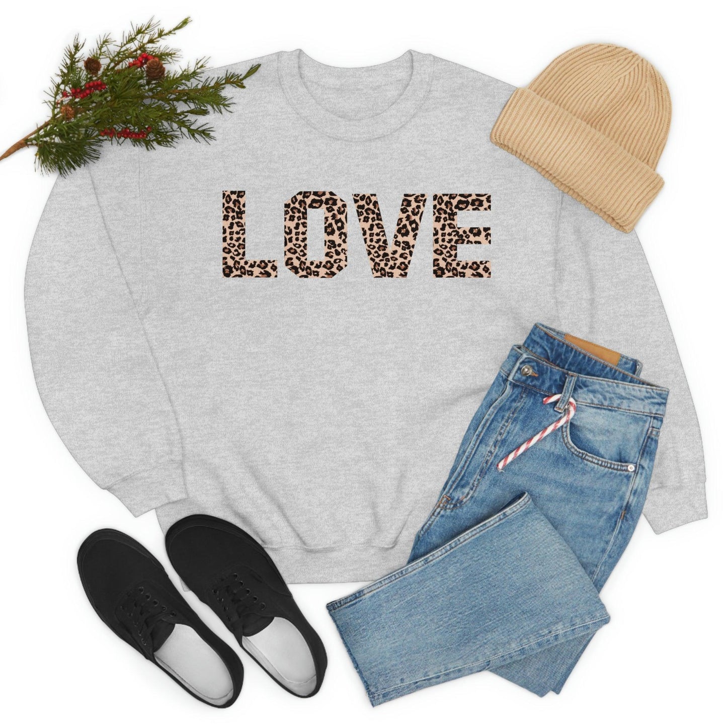 Leopard print love Sweatshirt