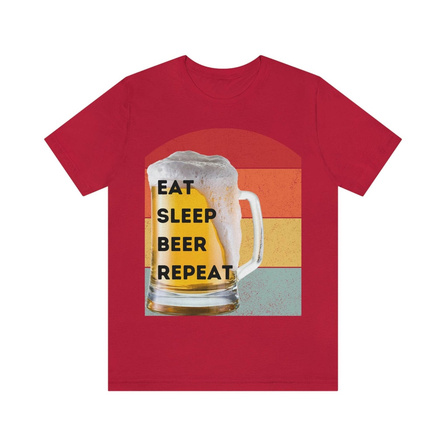 Retro shirt Eat Sleep Beer Repeat - funny beer shirt - Giftsmojo