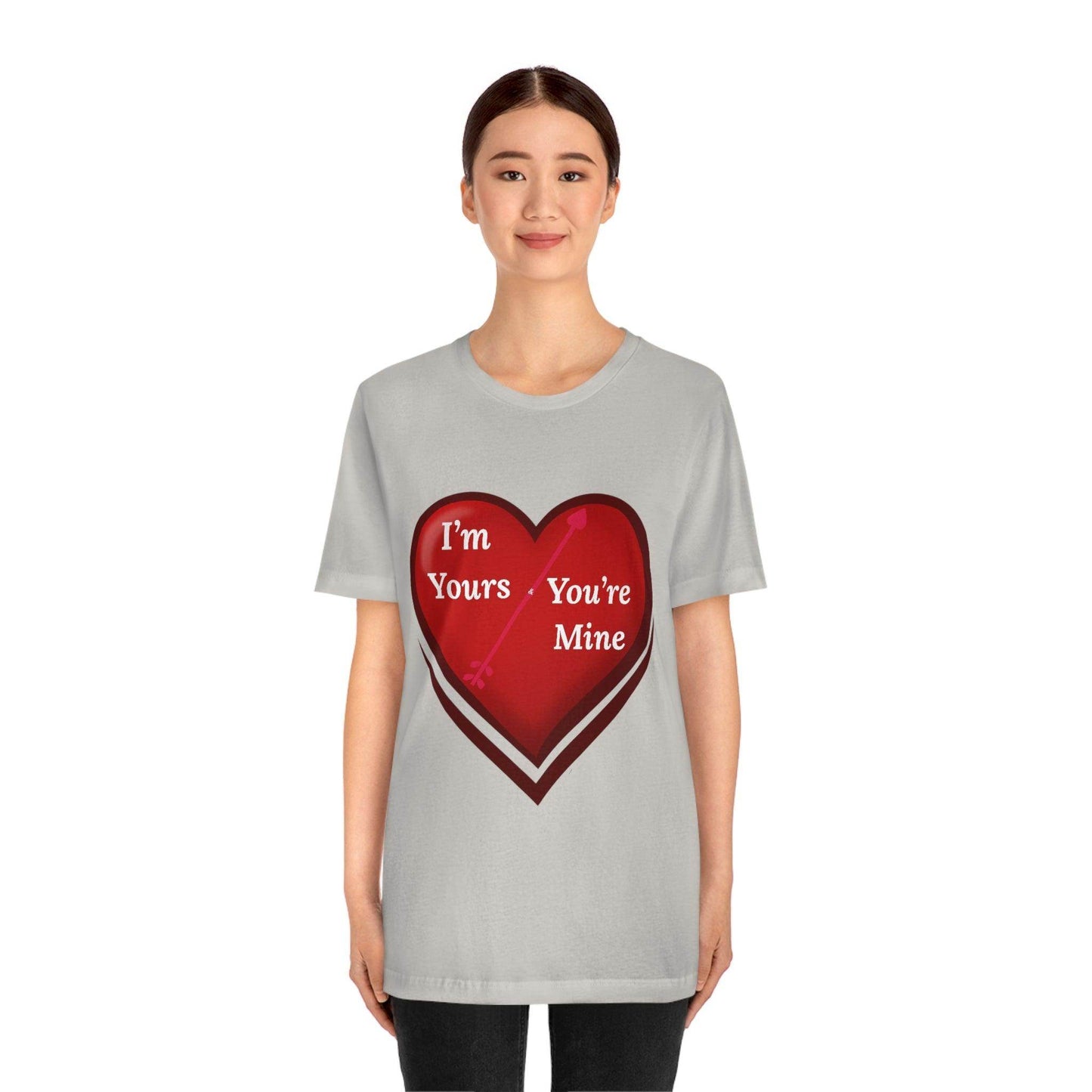 I'm Yours and You're Mine Heart Tee - Giftsmojo