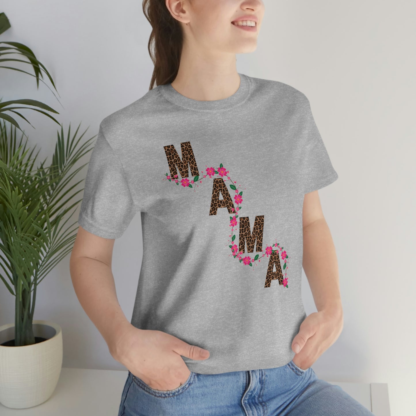 Leopard print Mama shirt Flower mama shirt - Leopard Mama Shirt mothers day shirt new mom shirt