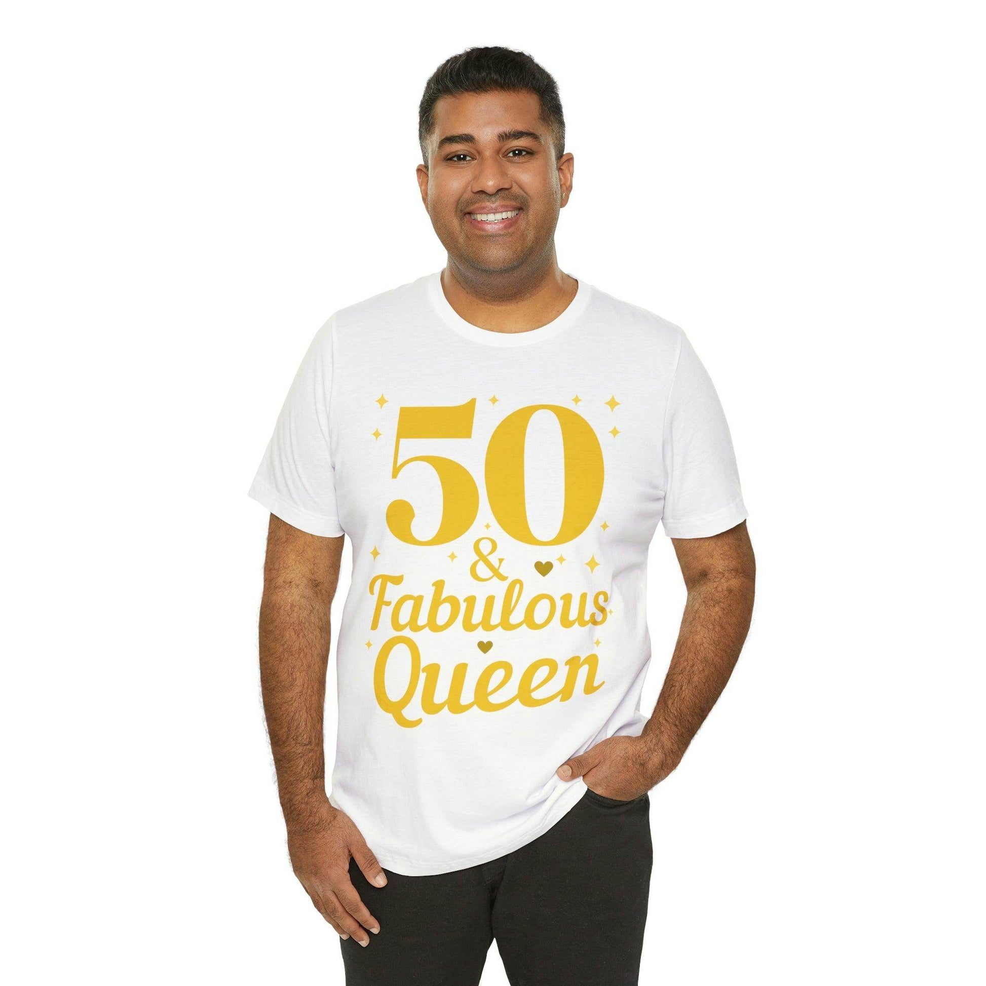 50 and Fabulous Queen shirt, Funny 50th birthday shirt - Giftsmojo