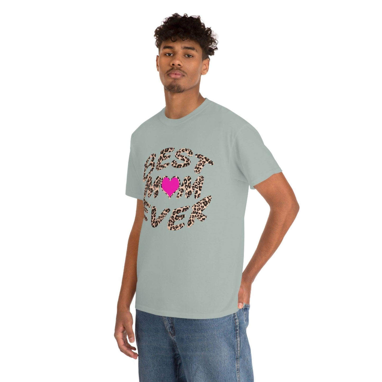 Best mom ever leopard print Tee - Giftsmojo