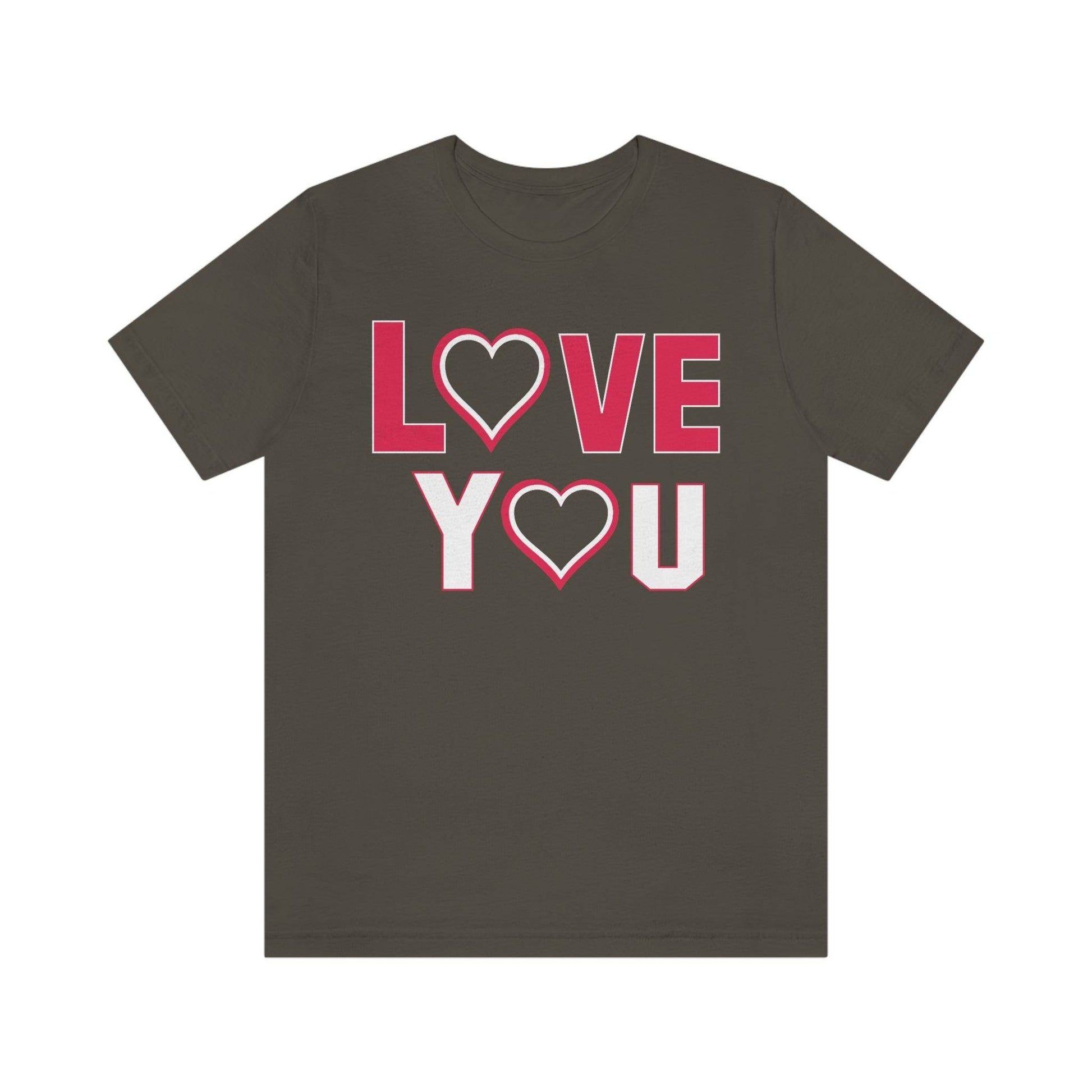 love you heart Tee - Giftsmojo