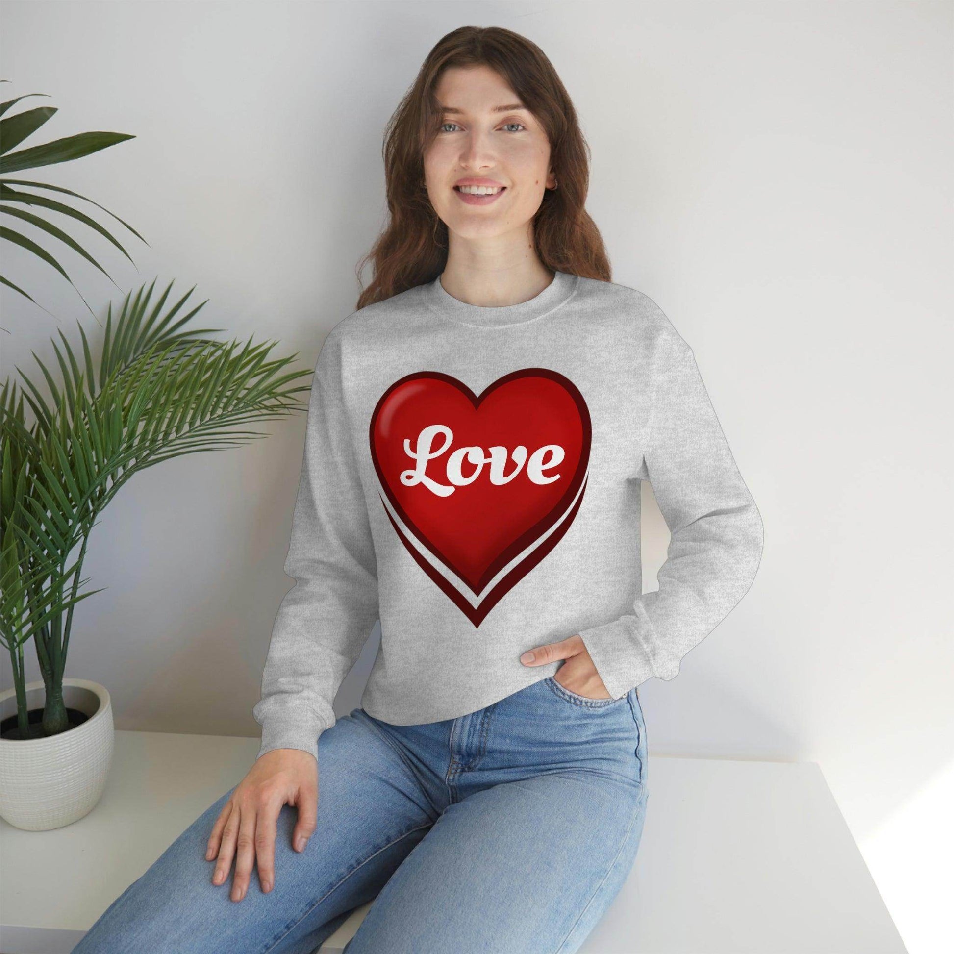 Love Sweatshirt, Valentine's Gift, - Giftsmojo