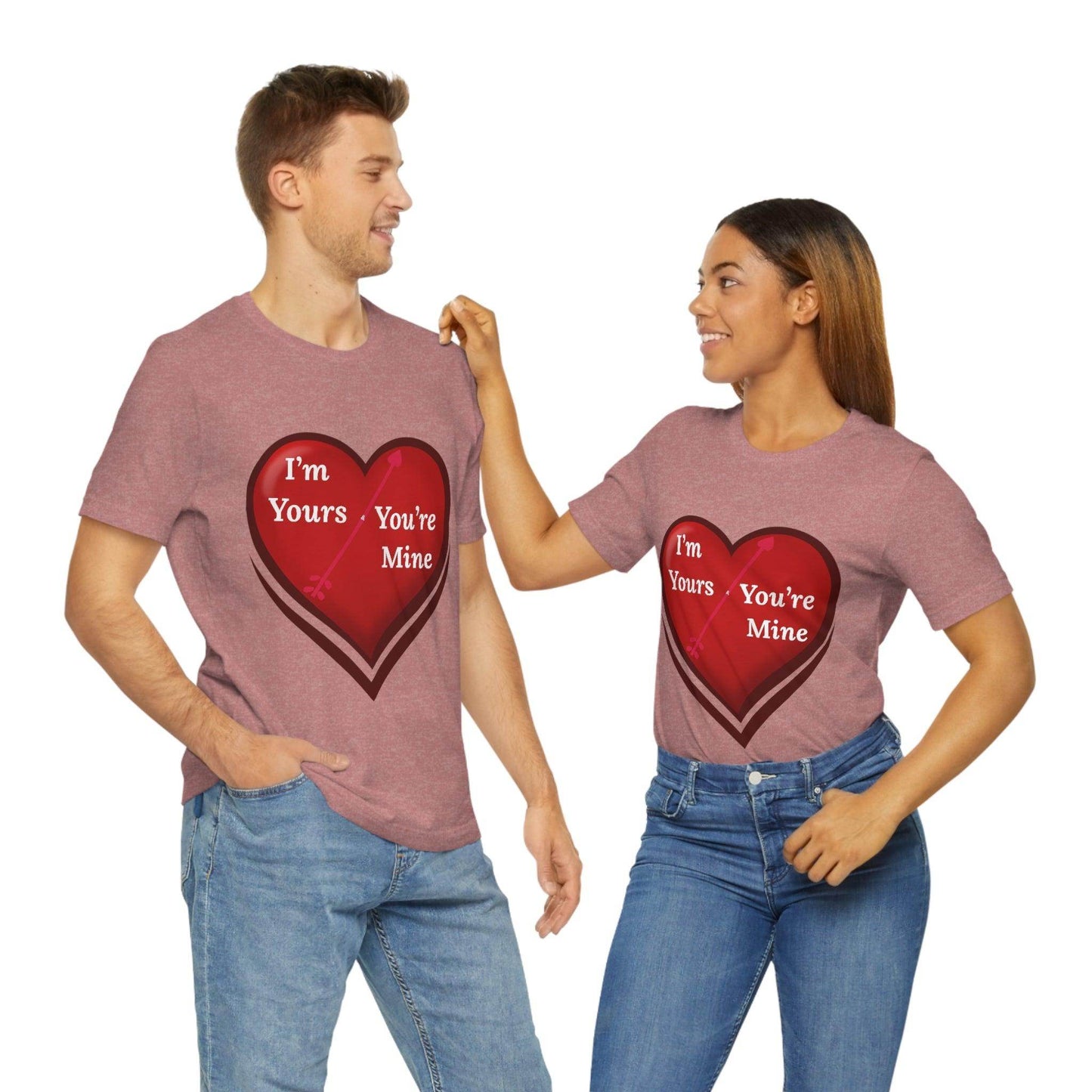 I'm Yours and You're Mine Heart Tee - Giftsmojo