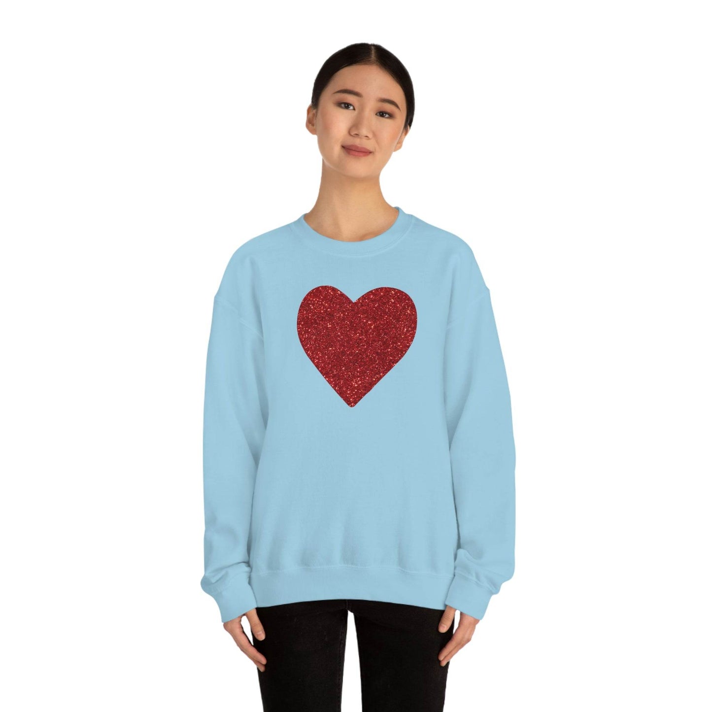 Heart Sweatshirt Love sweatshirt Love Shirt Cute Love Shirt with Heart Valentine sweatshirt - Matching Love shirt Girlfriend gift Boyfriend - Giftsmojo