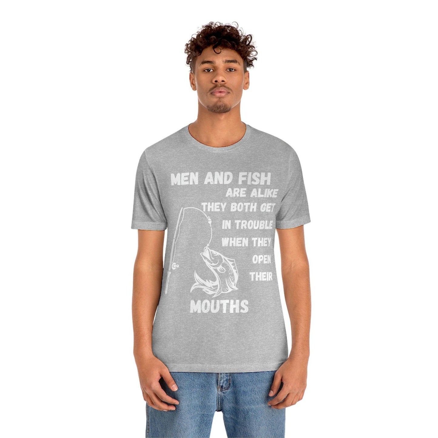 Men and Fish are Alike - Funny fishing shirt - Giftsmojo