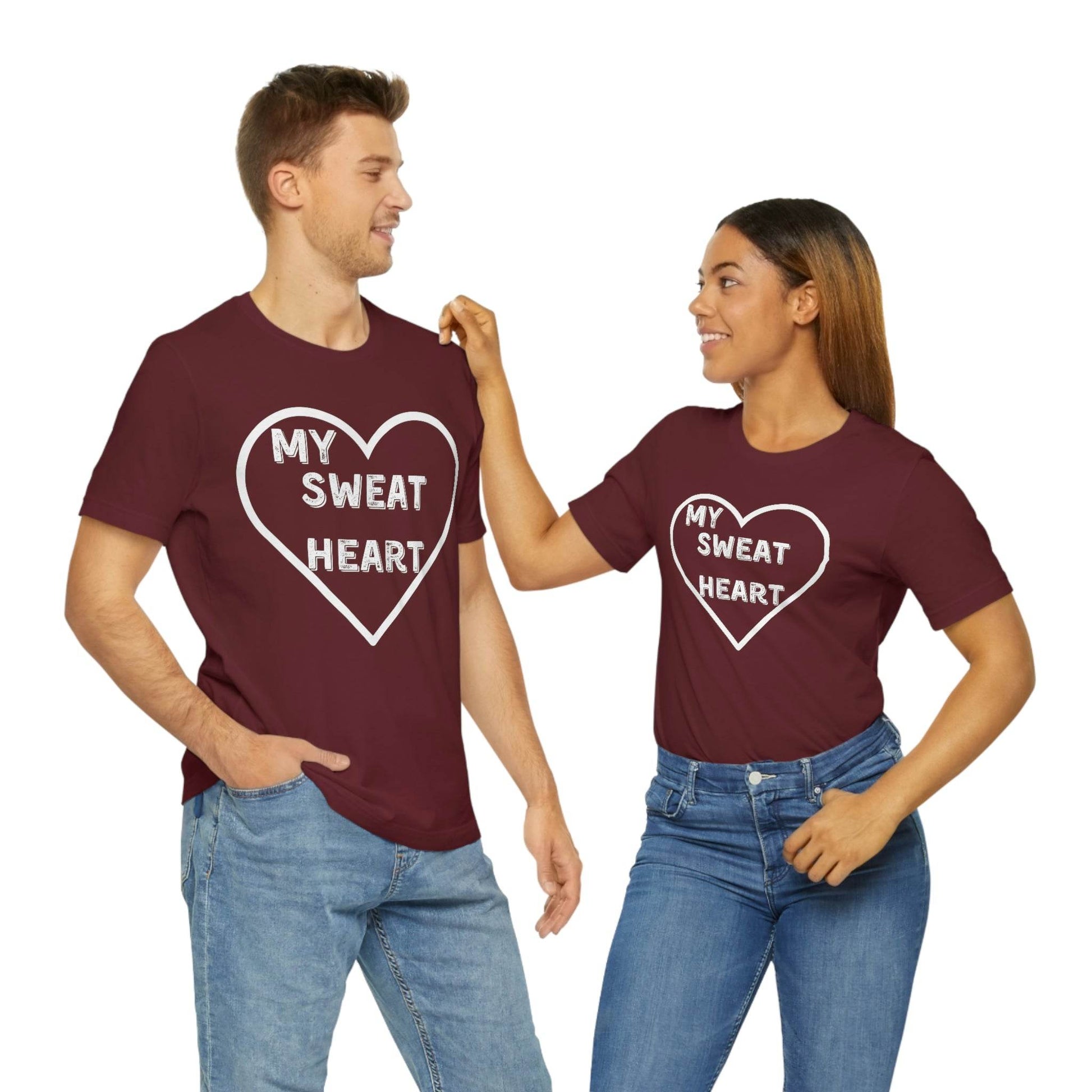 My Sweat Heart - Love shirt - Gift for wife - Gift for Husband - Gift for Girlfriend and Boyfriend - Giftsmojo