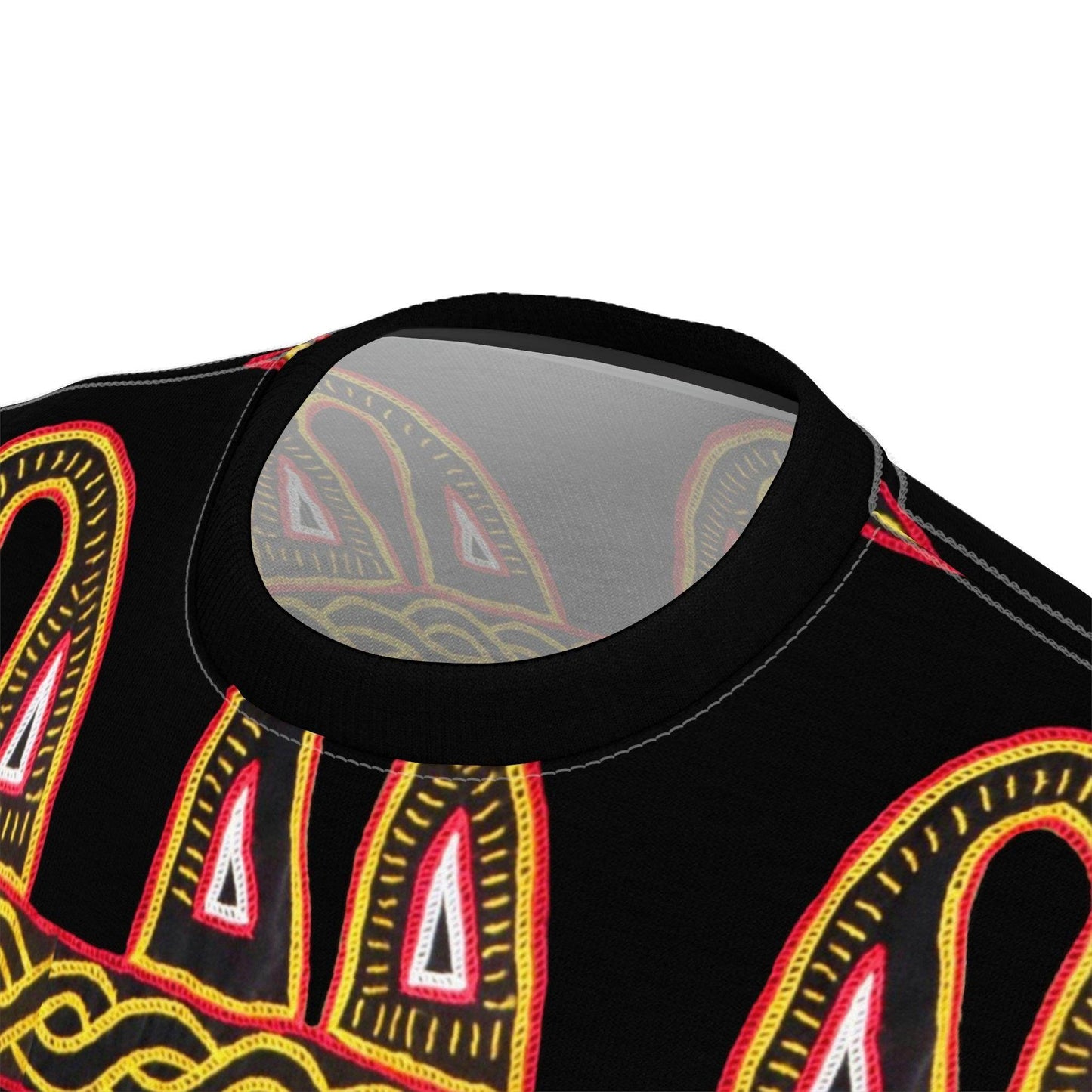 African Pattern All Over Print Cut & Sew Tee, Cameroon pattern Tee, - Giftsmojo