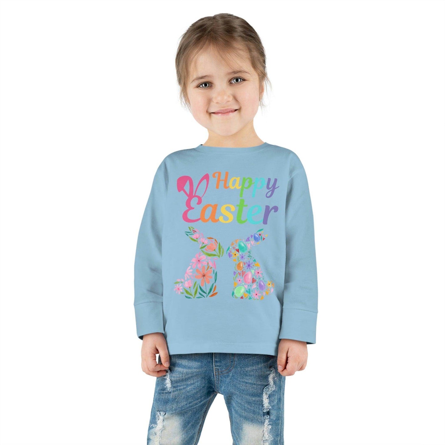 Happy Easter Toddler Long Sleeve Tee - Giftsmojo