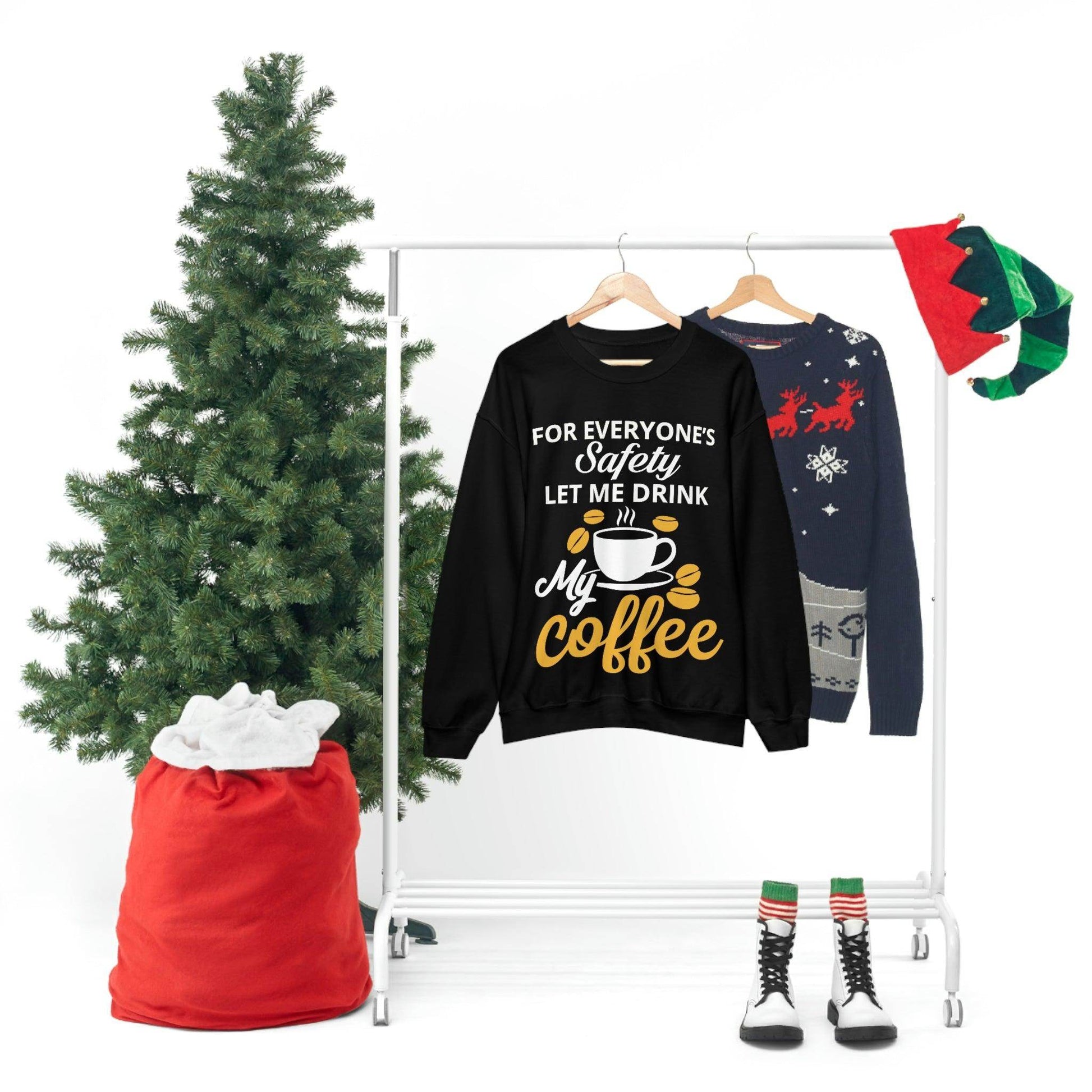Coffee tee Unisex Heavy Blend™ Crewneck Sweatshirt - Giftsmojo