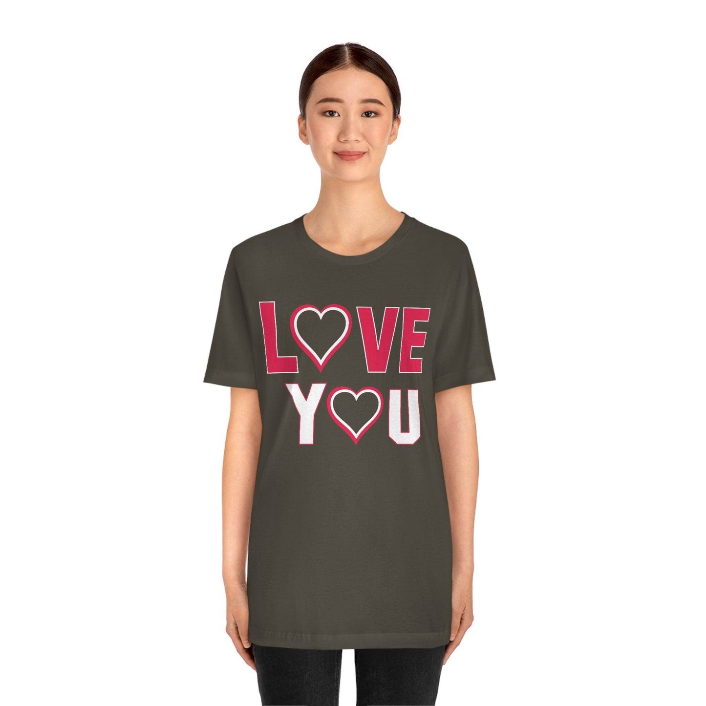 love you heart Tee - Giftsmojo