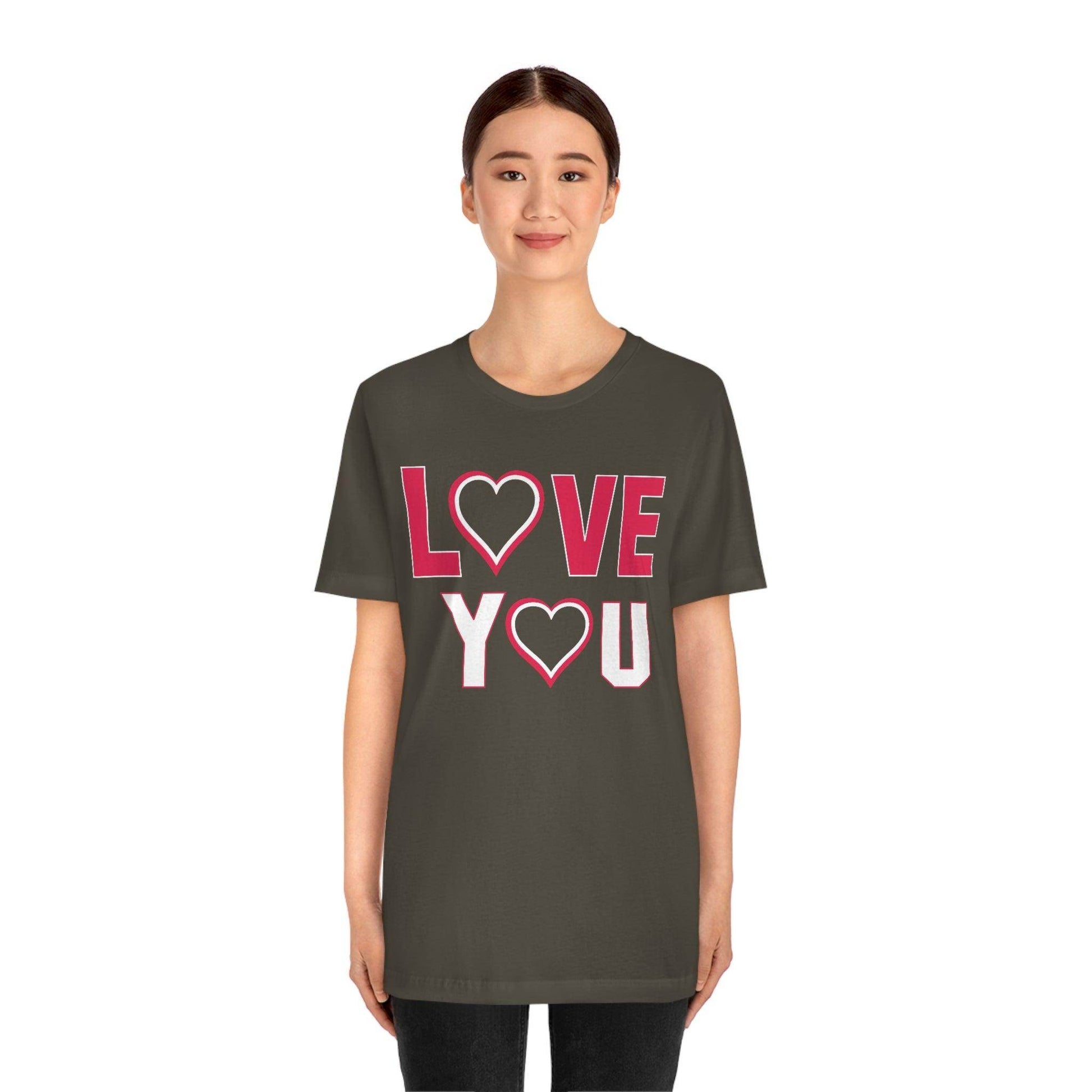 love you heart Tee - Giftsmojo