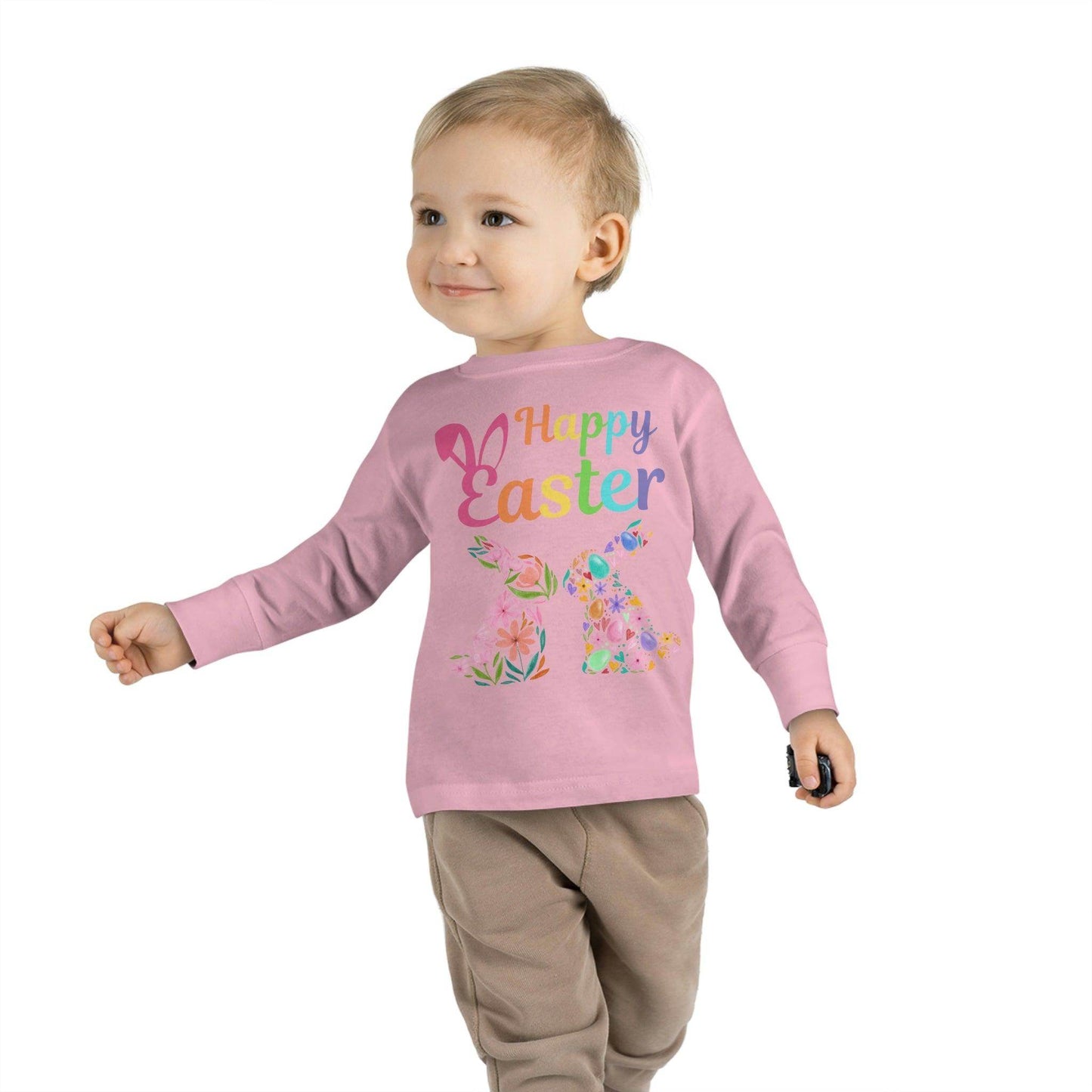Happy Easter Toddler Long Sleeve Tee - Giftsmojo
