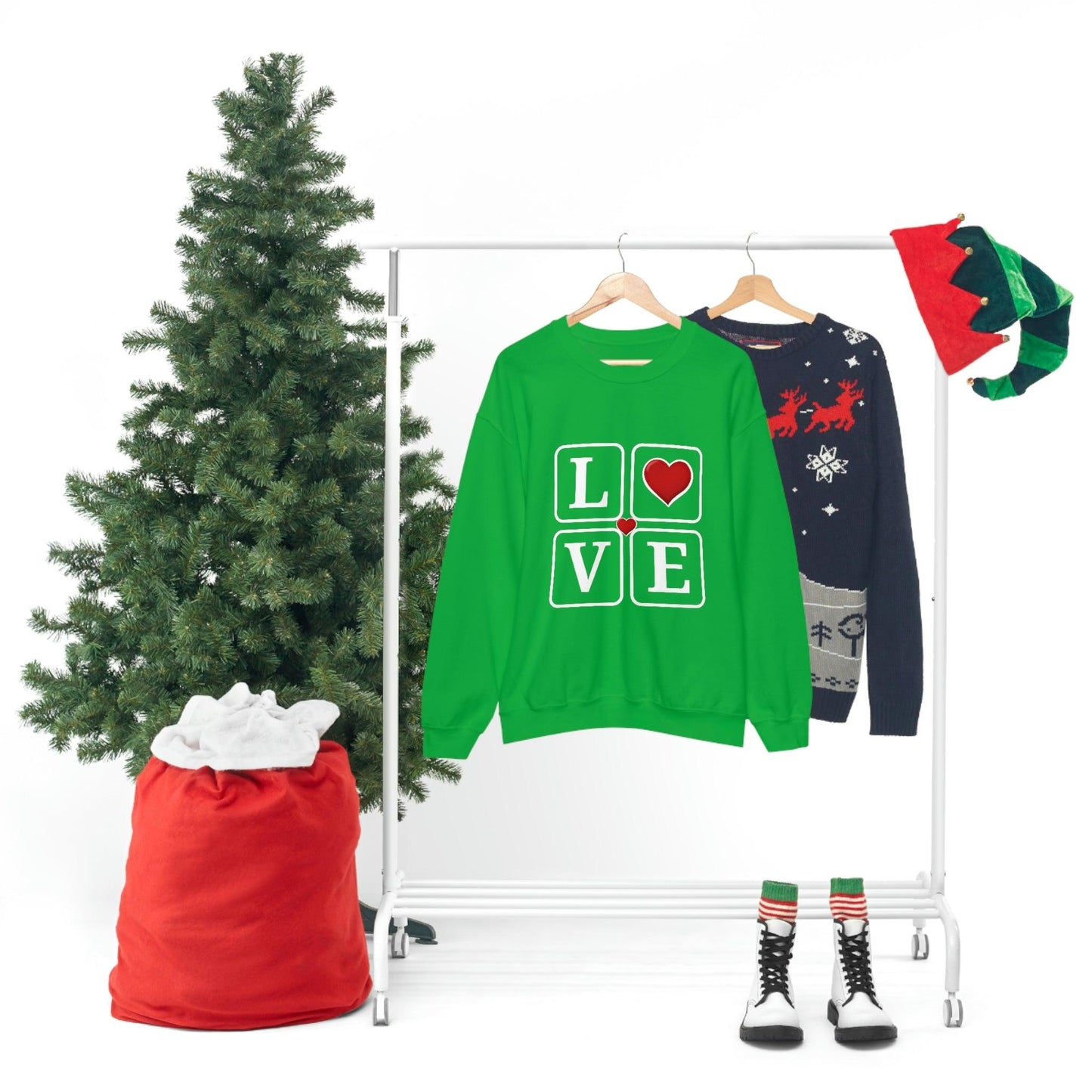 Love square Hearts Sweatshirt