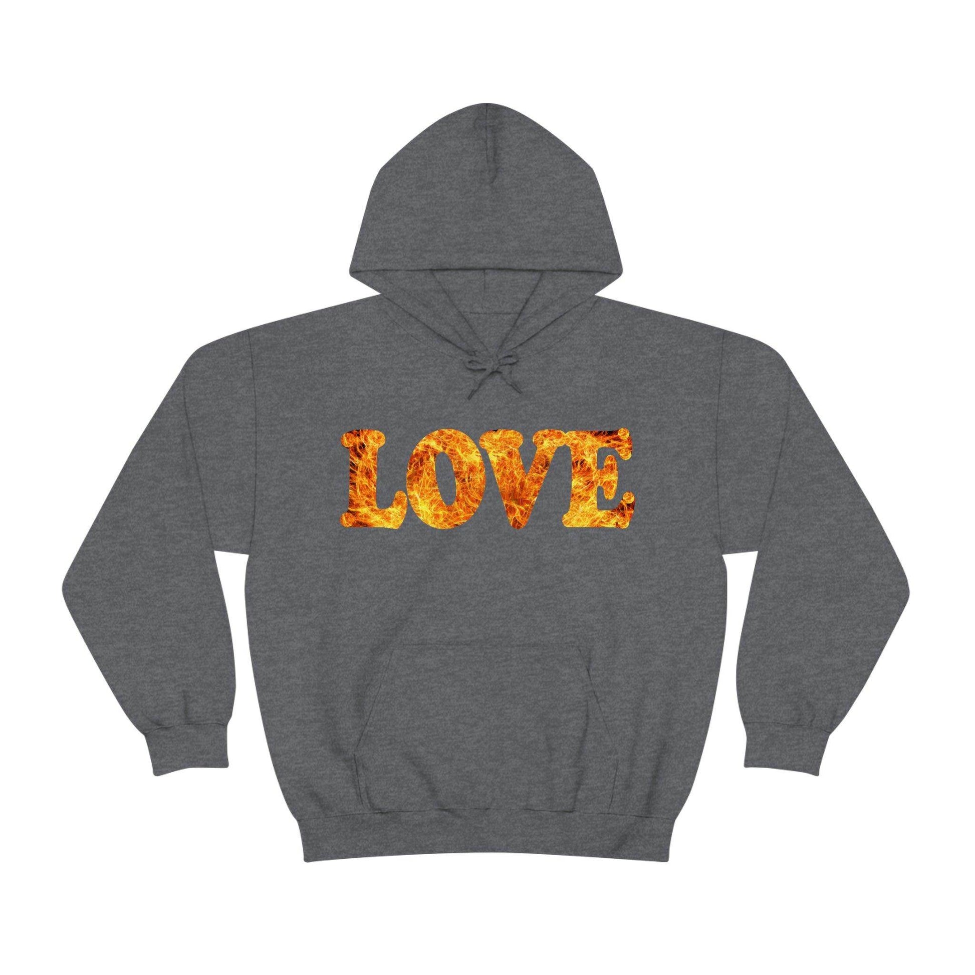 Love Fire Hooded Sweatshirt - Giftsmojo