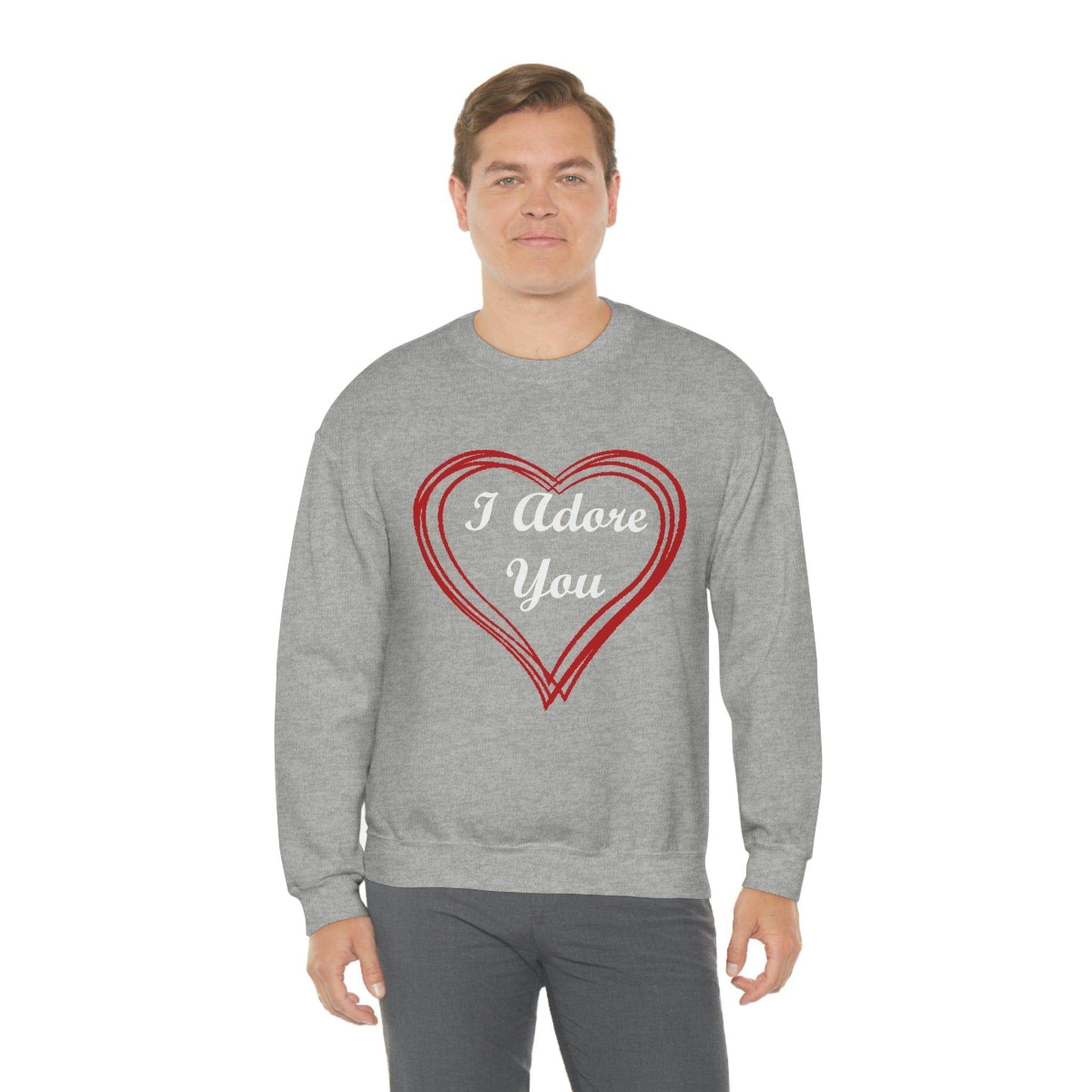 I Adore You Crewneck Sweatshirt - Giftsmojo