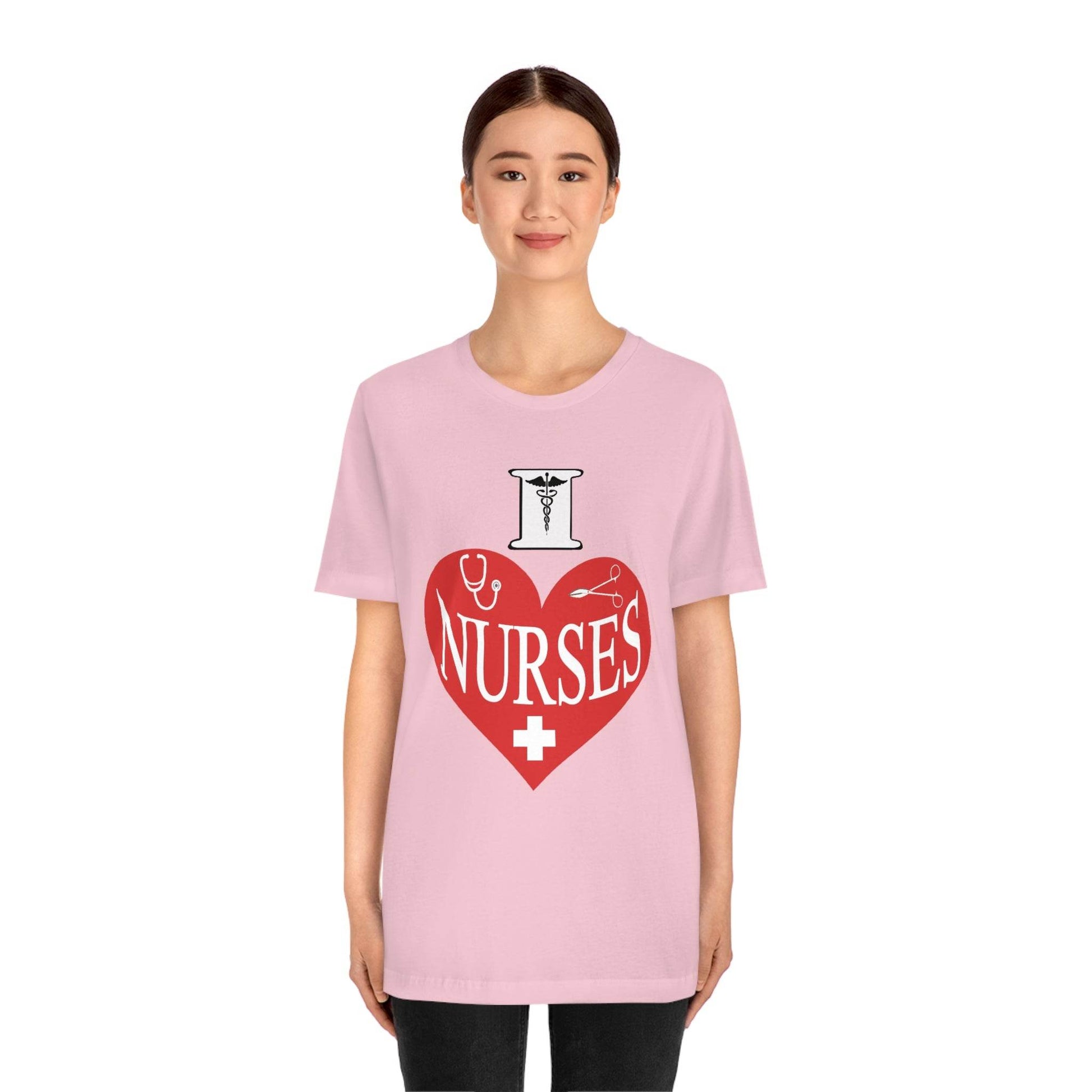 I love Nurses Tee - Giftsmojo