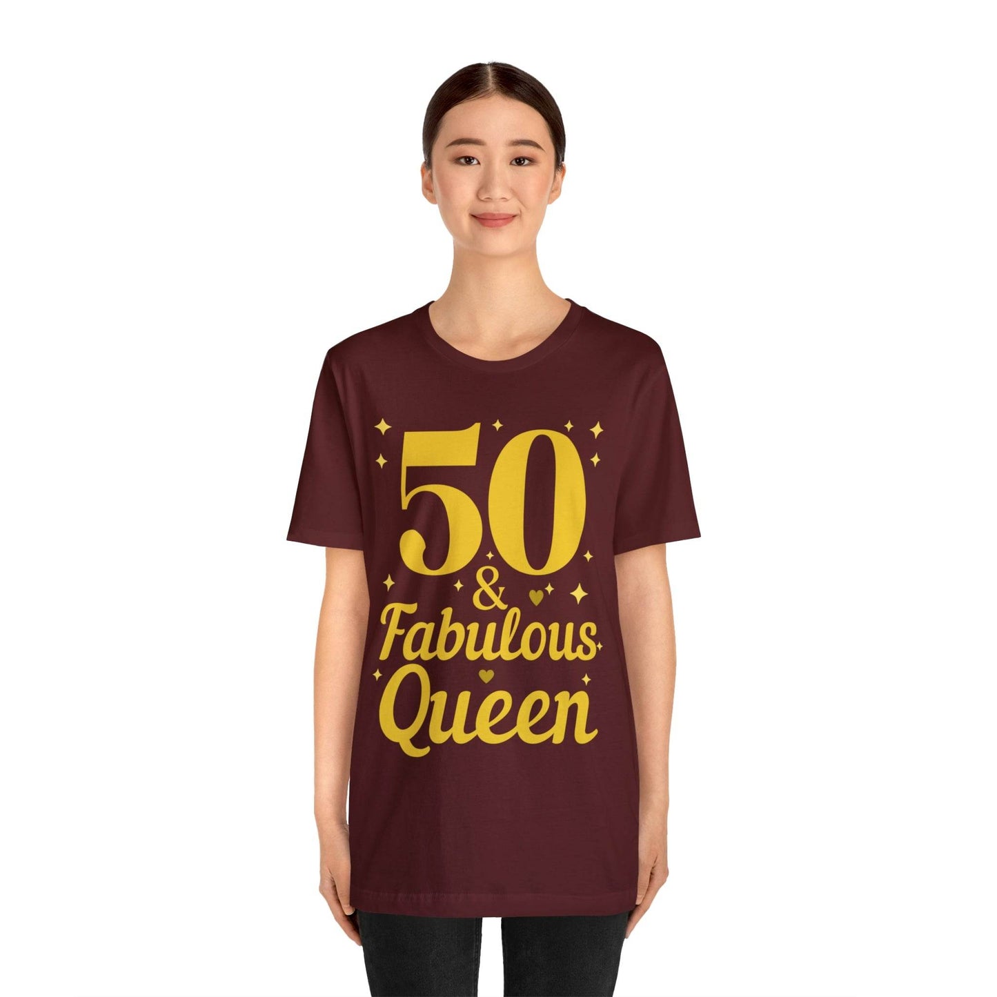 50 and Fabulous Queen shirt, Funny 50th birthday shirt - Giftsmojo
