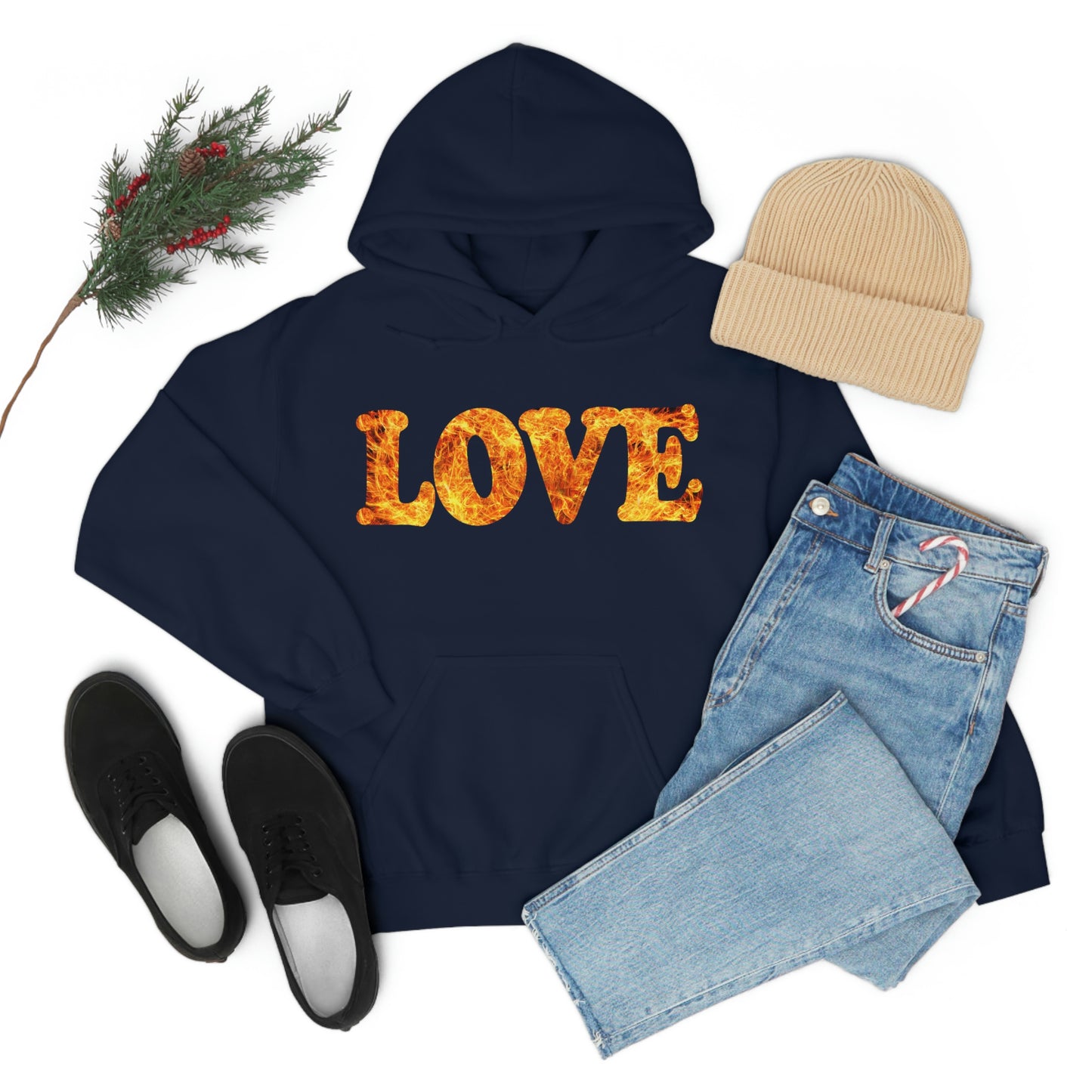 Love Fire Hooded Sweatshirt