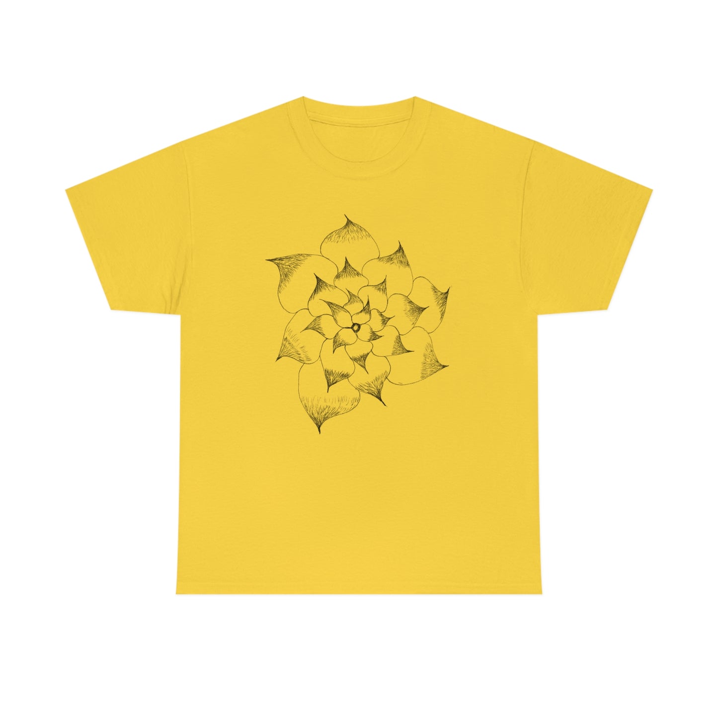 Flower Tee, custom designed tee, flower t-shirt, floral graphic tee