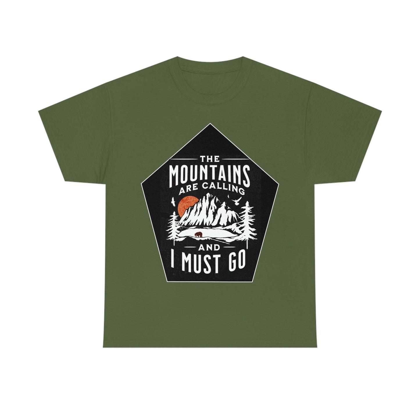 The Mountains are Calling and I Must Go Tee - Giftsmojo