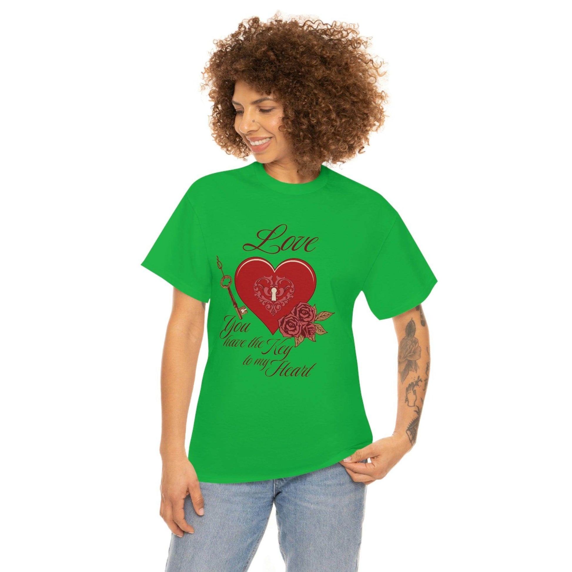 Love you have the keys to my heart Tee - Giftsmojo