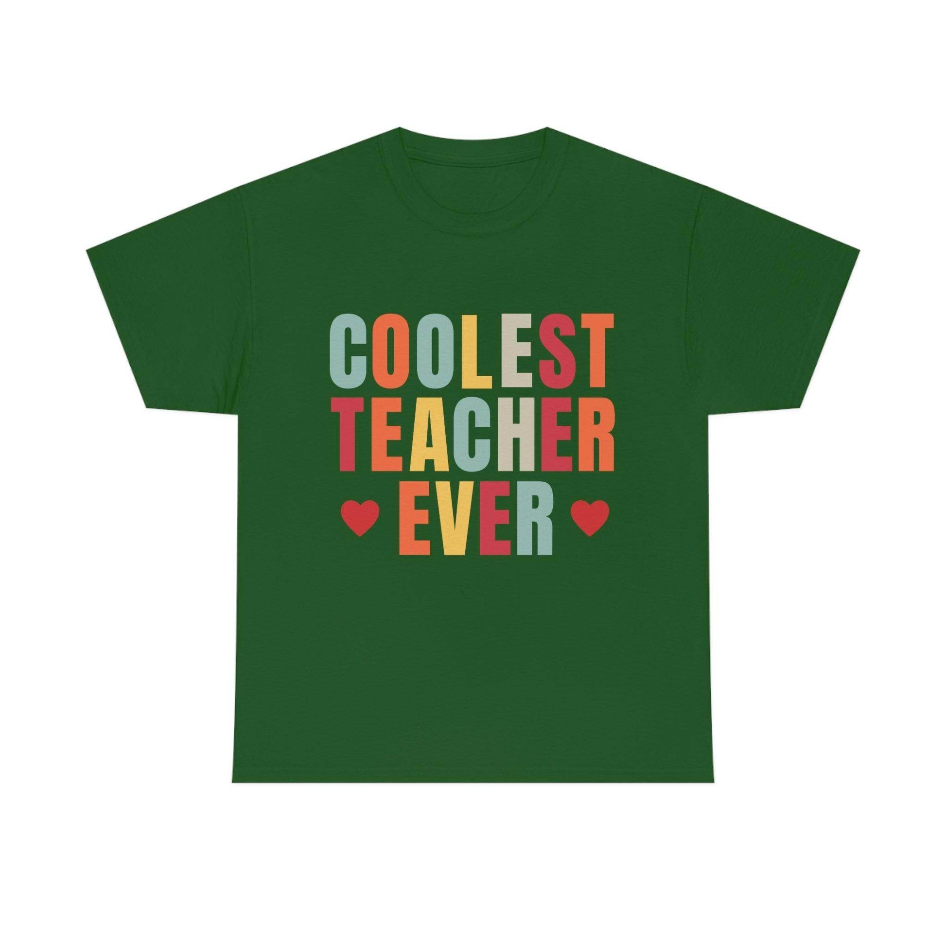 Coolest Teacher Ever T-Shirt - teacher gift - teacher appreciation - Giftsmojo