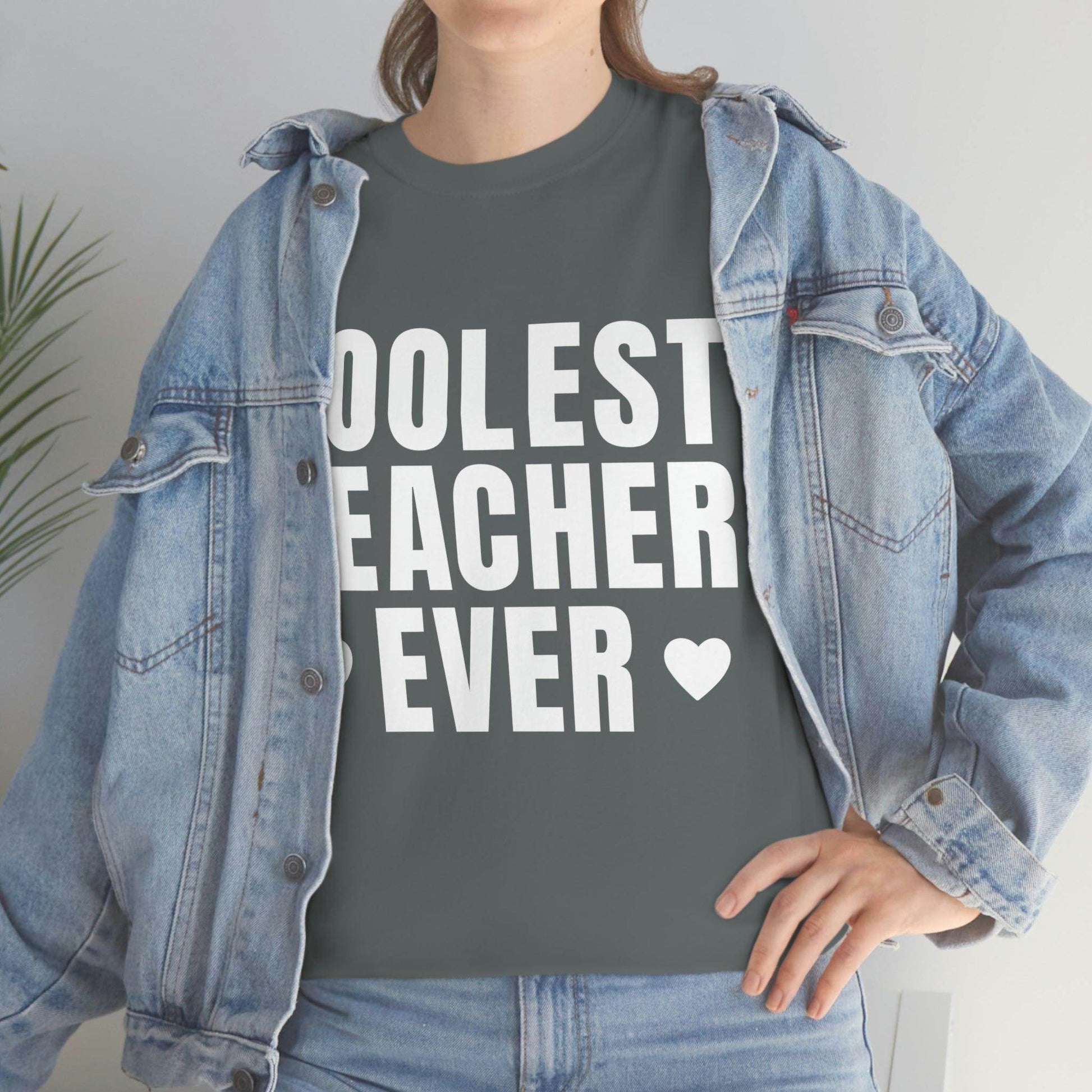 Coolest Teacher Ever Tee - Giftsmojo