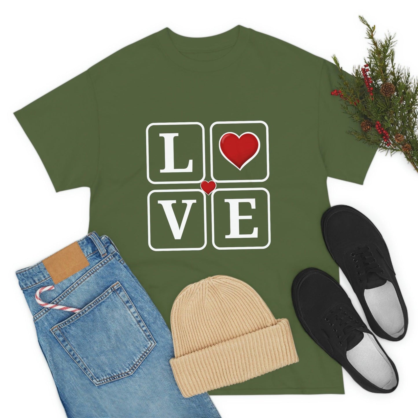 Love square Hearts Shirt, Great Gift for Valentine's day, birthday, engagement, anniversary and many more