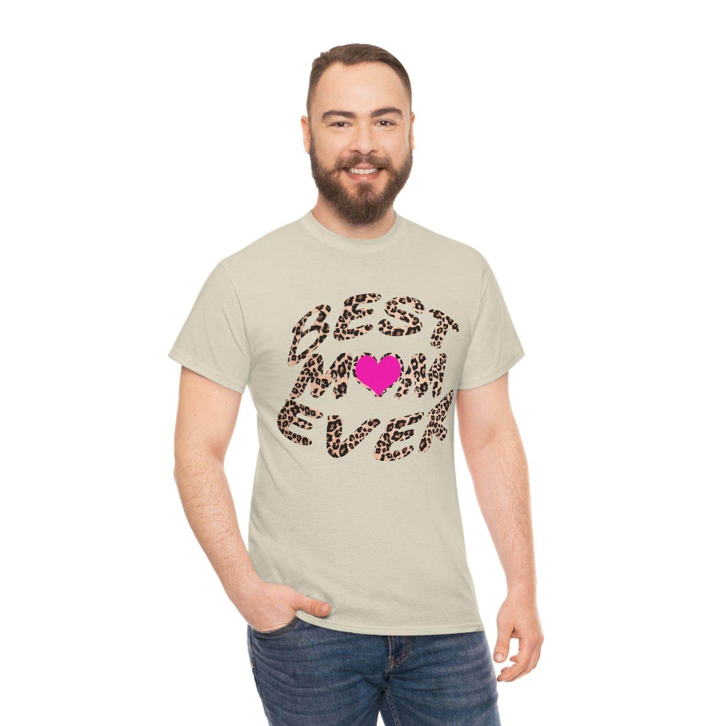 Best mom ever leopard print Tee - Giftsmojo