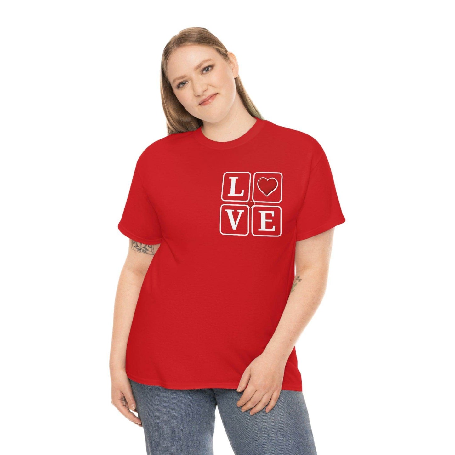Love square Hearts T-shirt - Giftsmojo