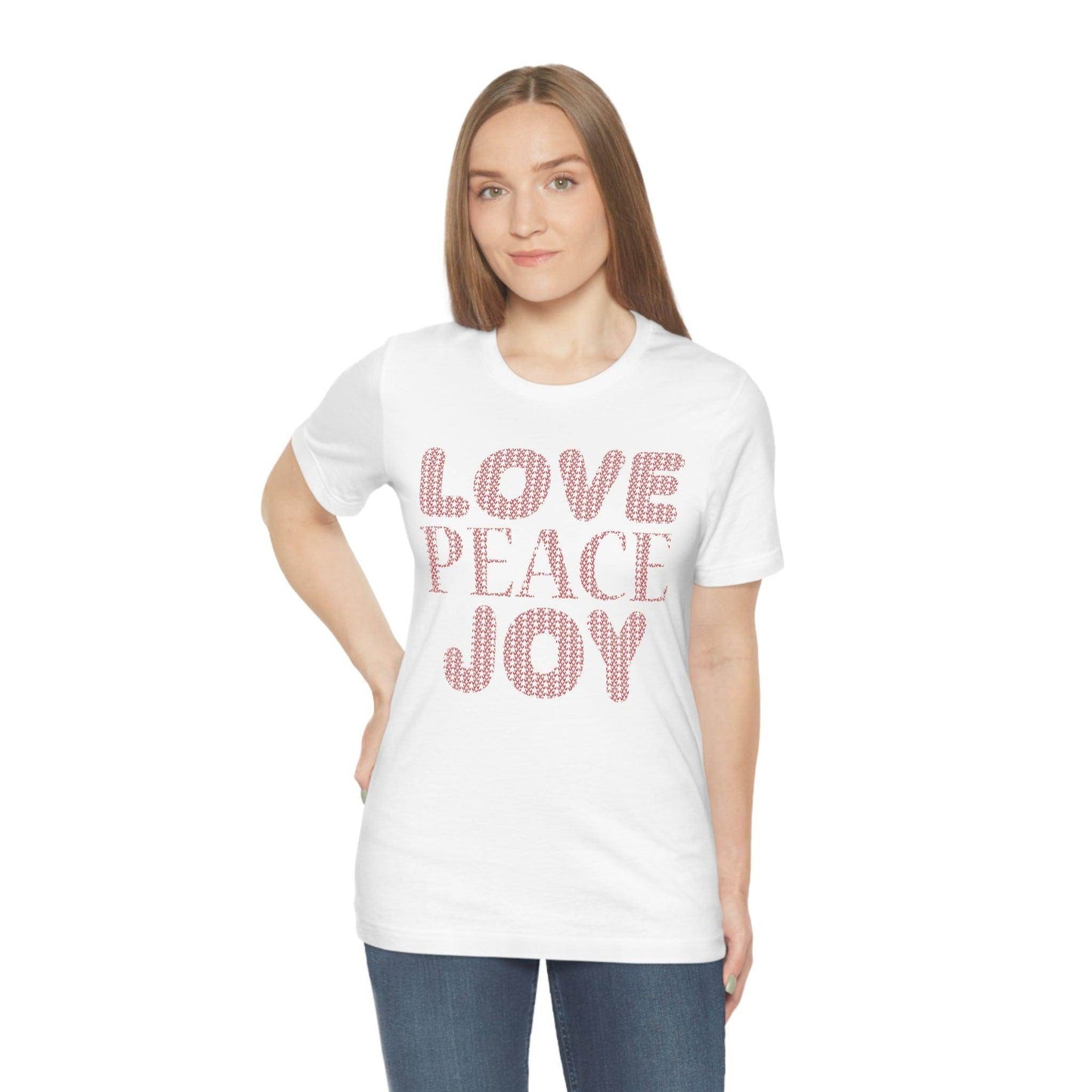 love peace joy Tee - Giftsmojo