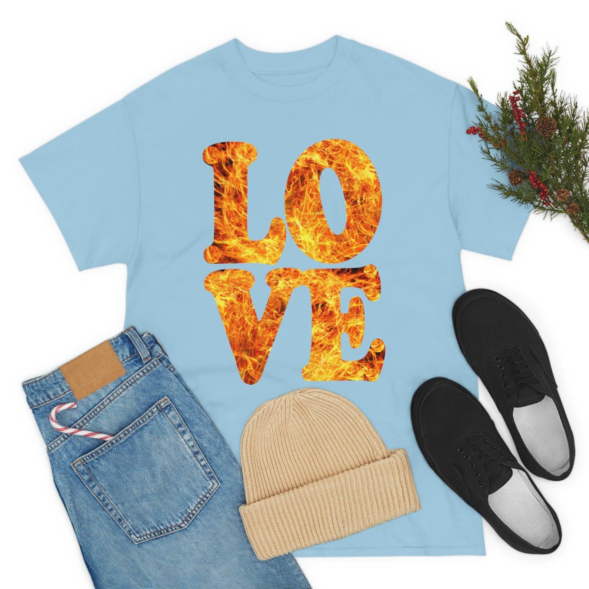 love fire big Tee - Giftsmojo